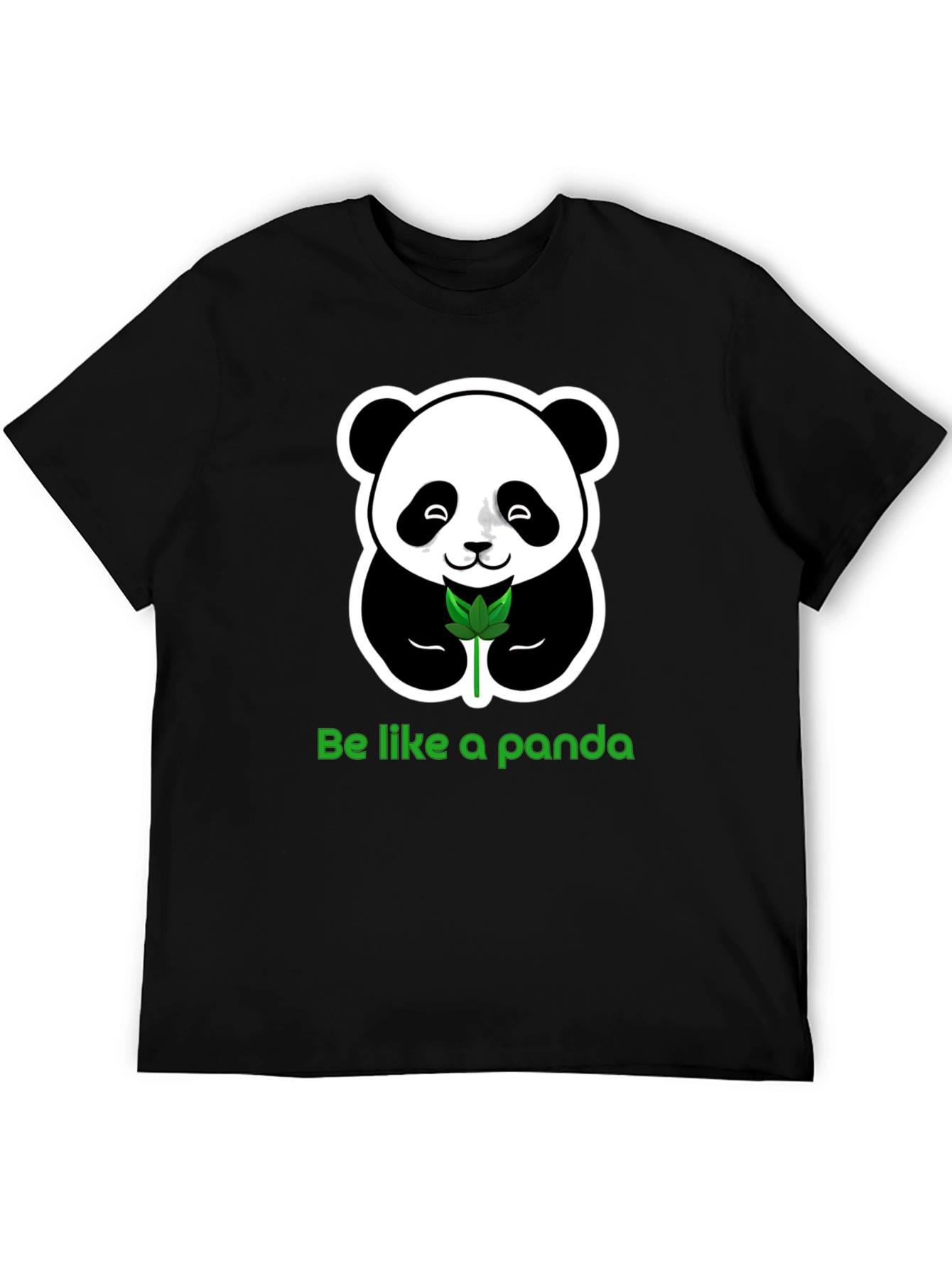 Black Be Like a Panda Graphic Tee - Relaxed Fit view 5