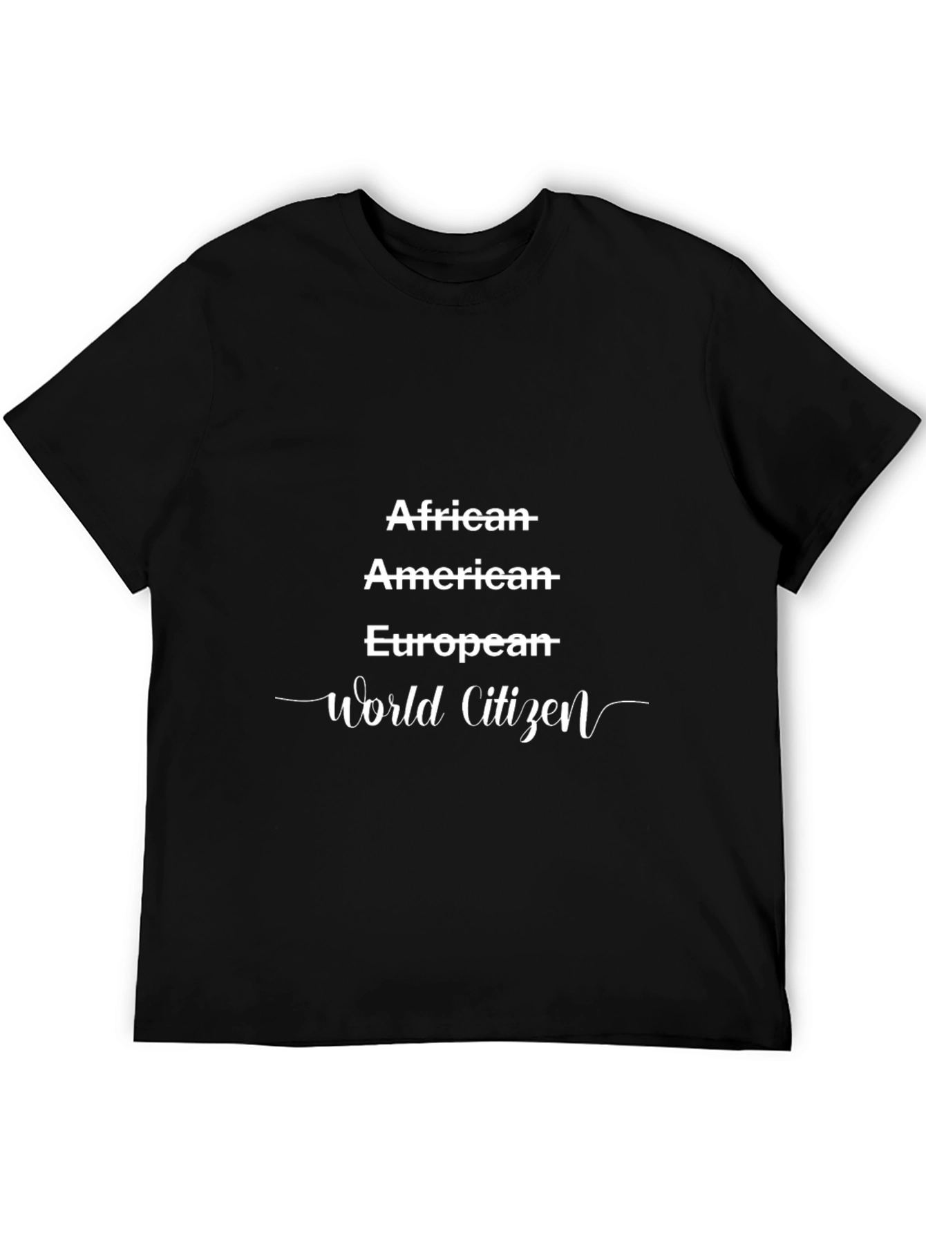 Black Inclusive World Citizen T-Shirt view 5
