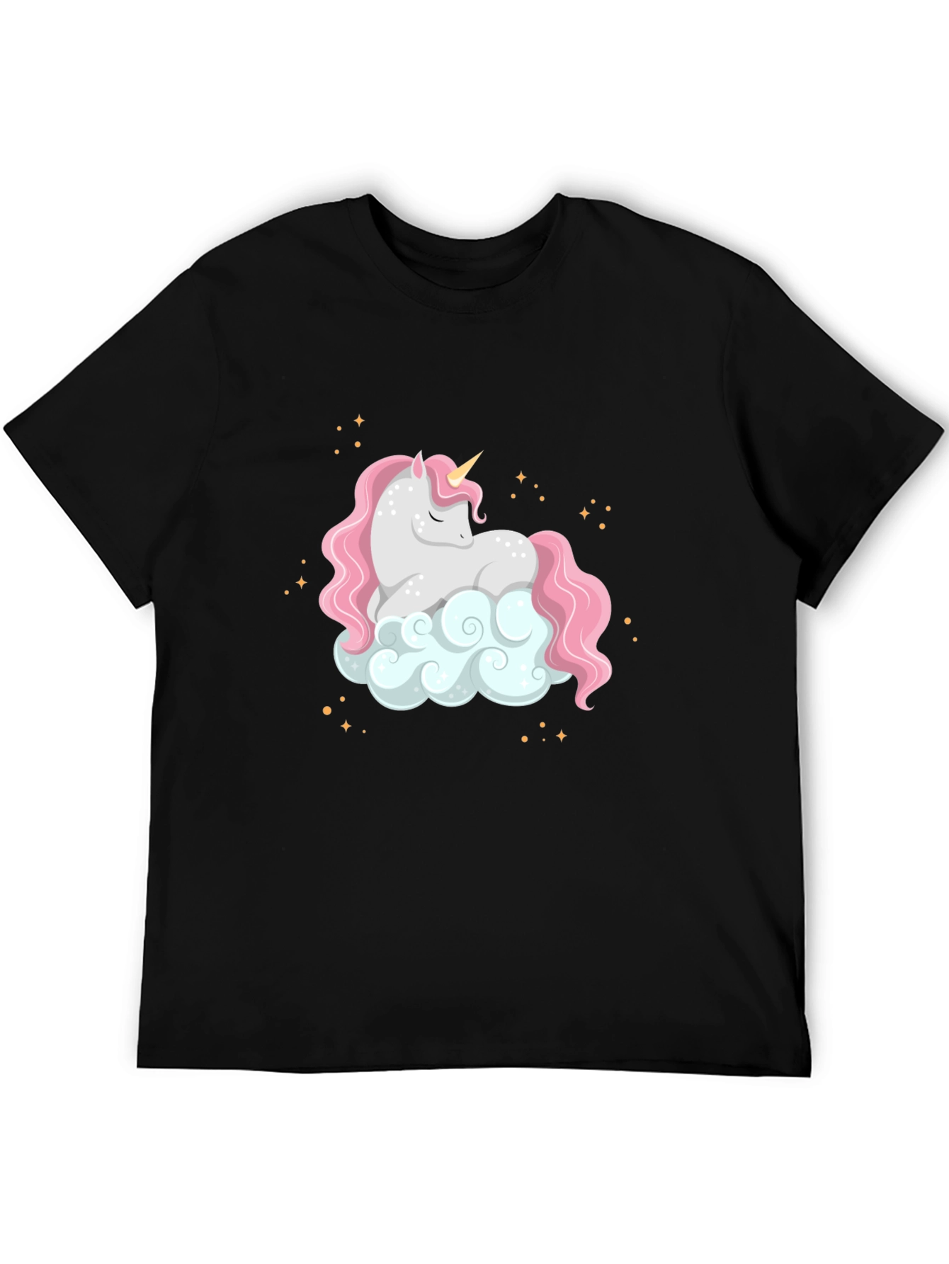 Black Unicorn Cloud Graphic Tee - Magical Comfort view 5