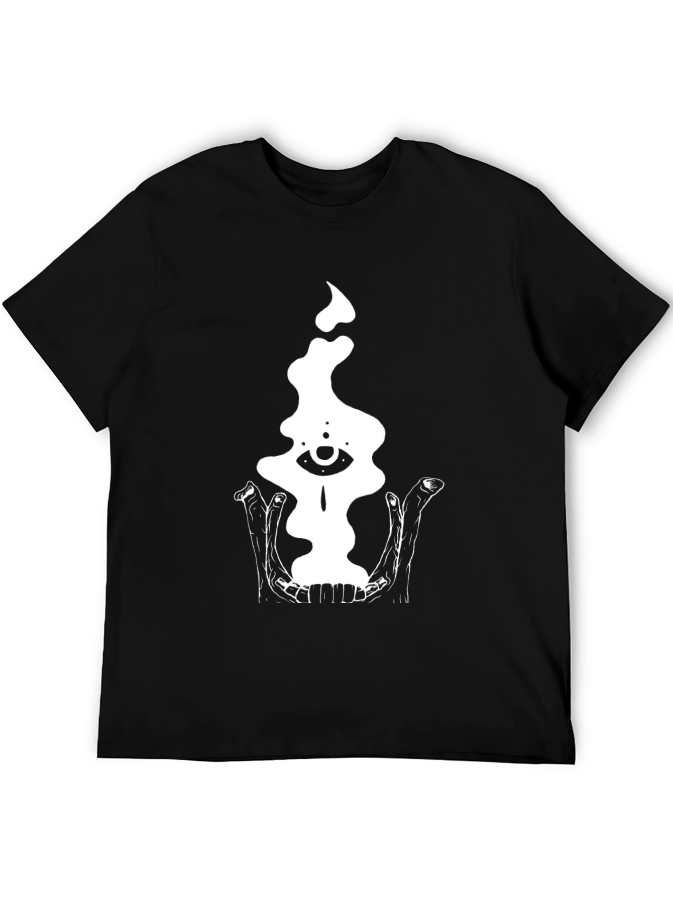 Black Mystic Eye T-Shirt - Black Graphic Tee view 5