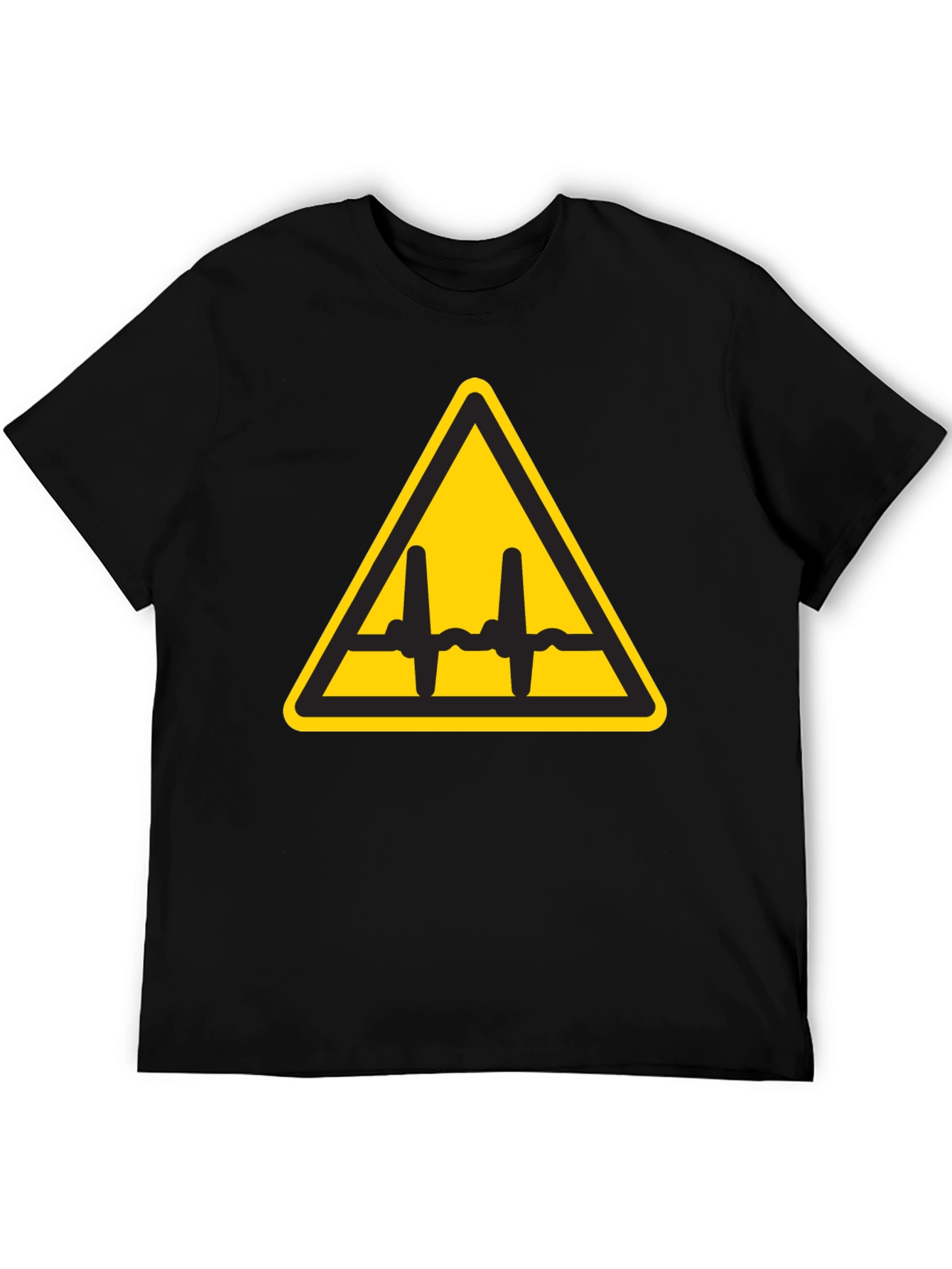 Black Voltage Hazard Graphic Tee - Black view 5