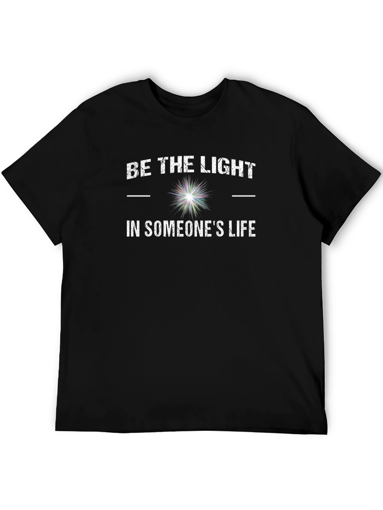Black Be The Light Graphic Tee - Inspirational Shirt view 5