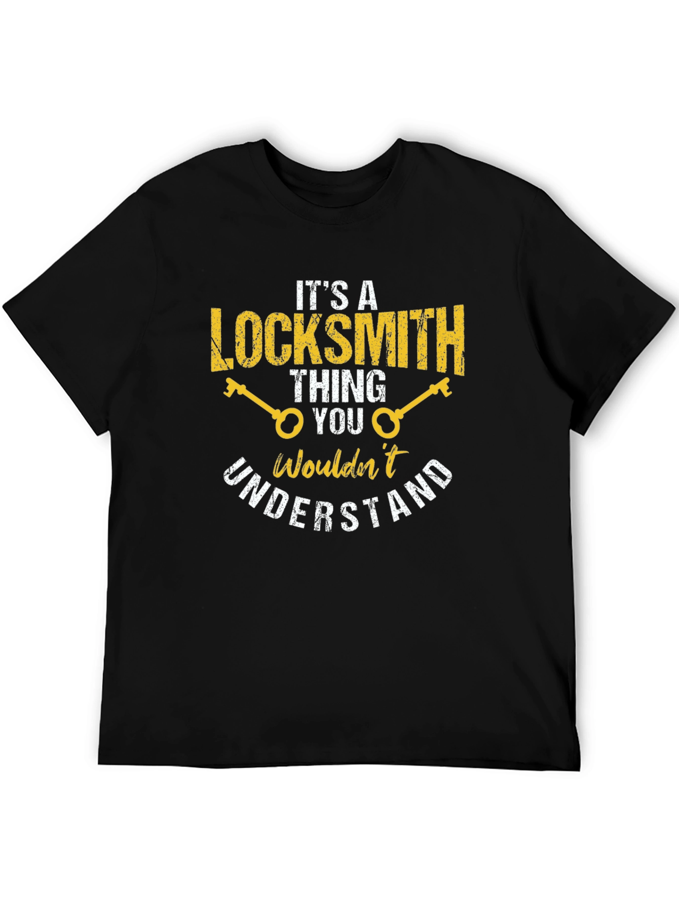 Black Locksmith Thing T-Shirt - Funny Profession Tee view 5