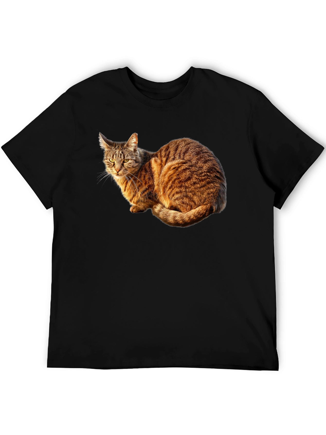 Black Cat Graphic Black T-Shirt - Unique Design view 5