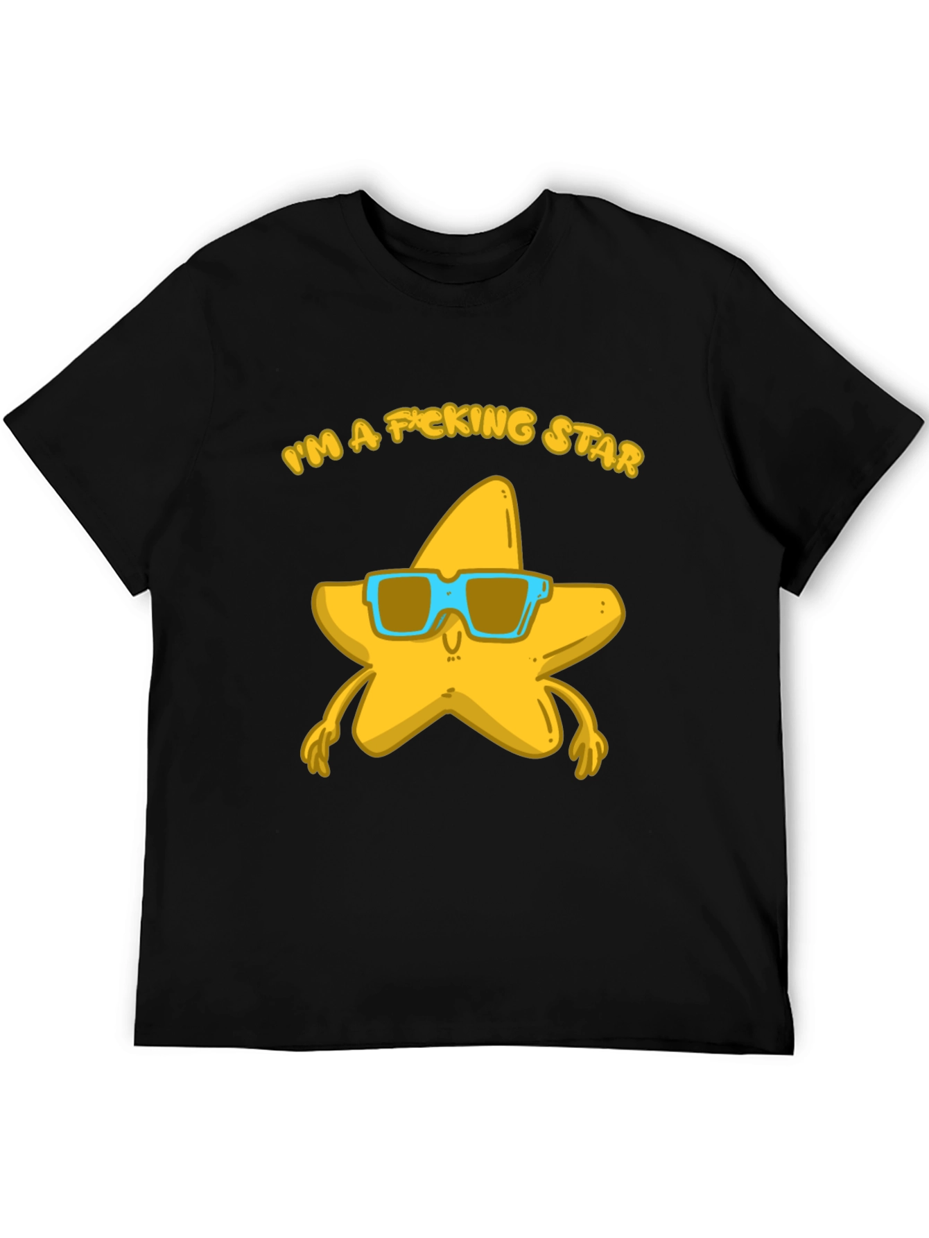 Black I'm a F*cking Star Graphic Tee view 5