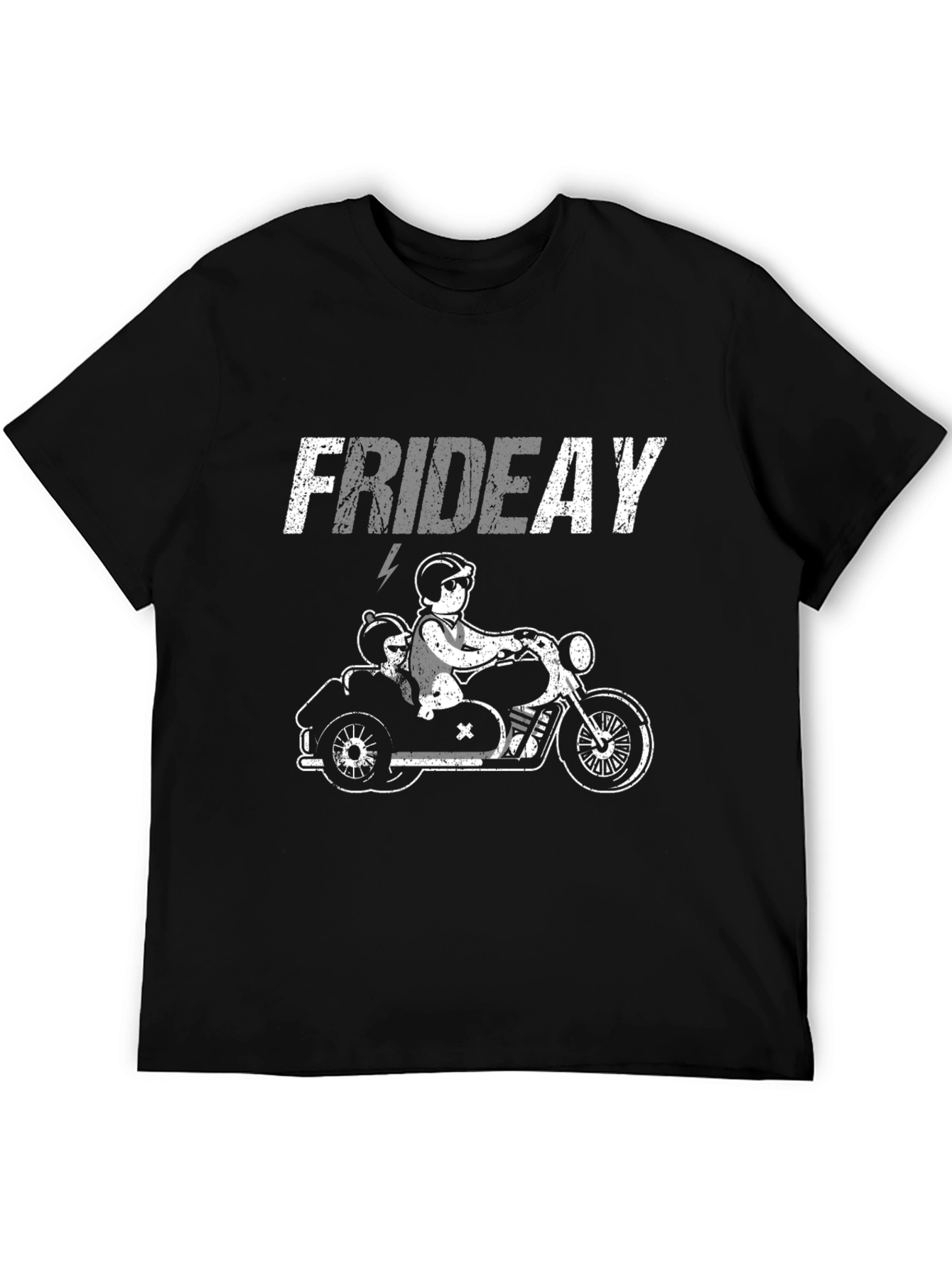 Black Friday Motorcycle Ride T-Shirt - Black view 5
