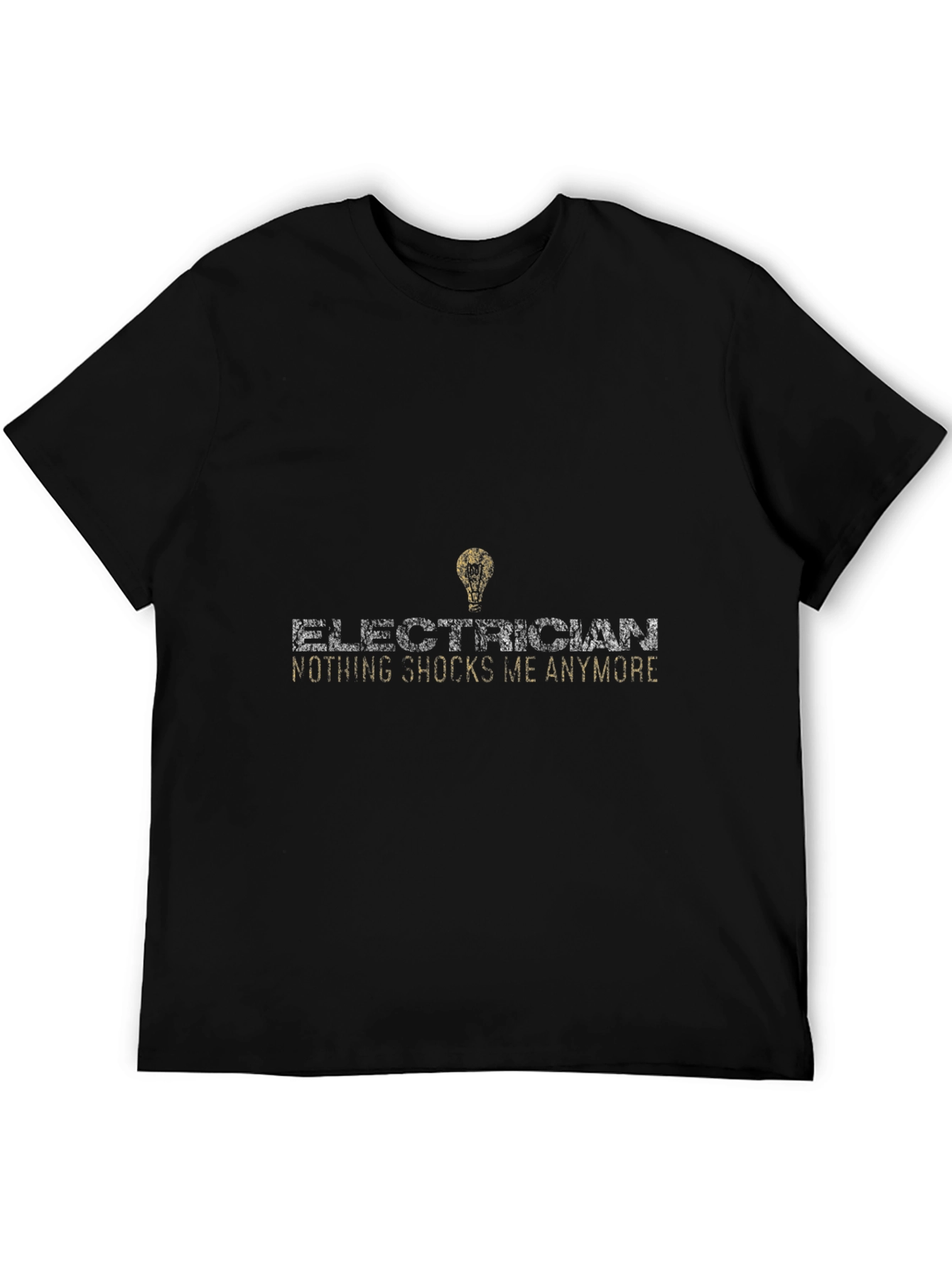 Black Electrician Nothing Shocks Me Anymore T-Shirt view 5