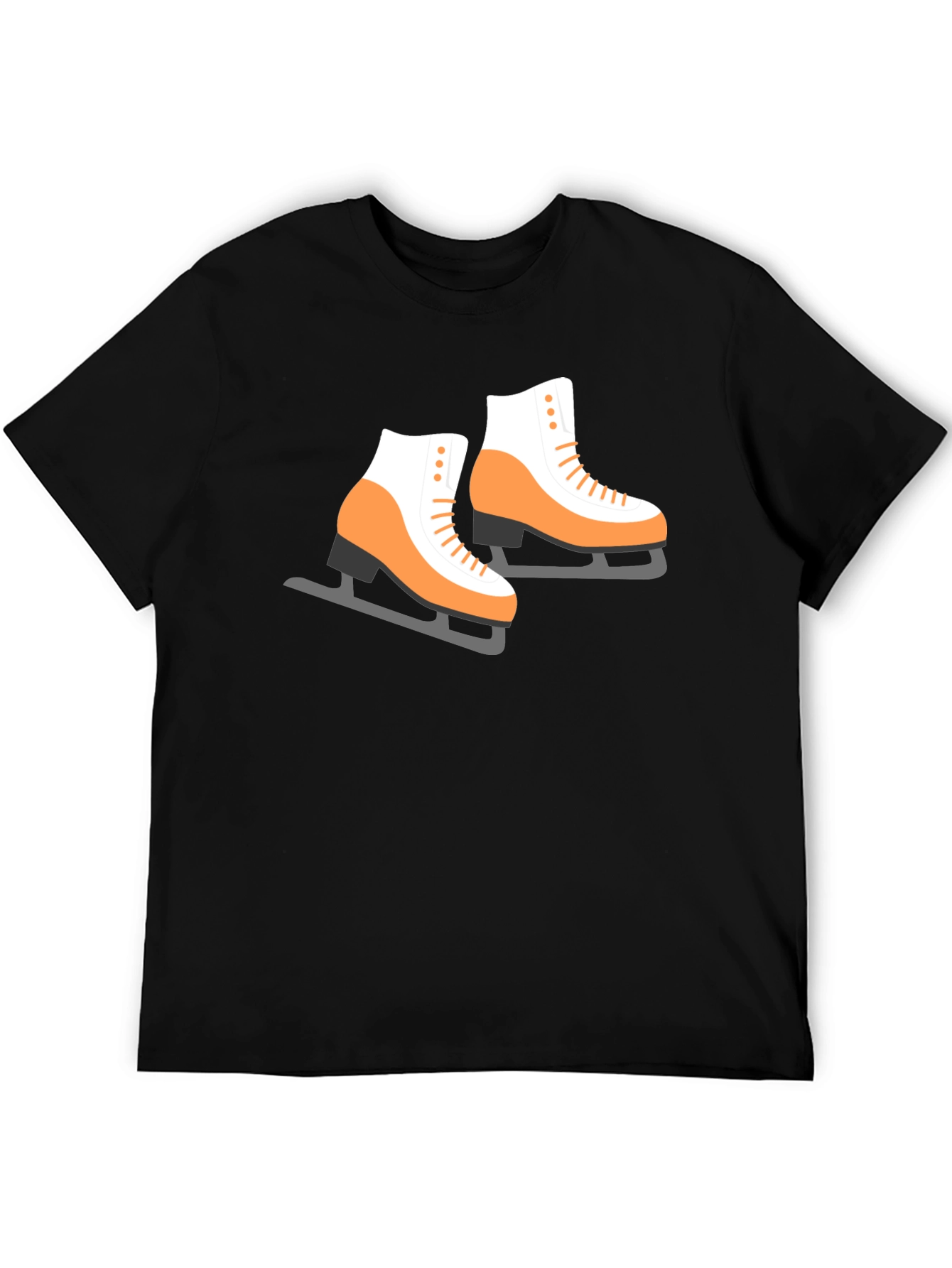 Black Ice Skate Graphic Tee - Black view 5