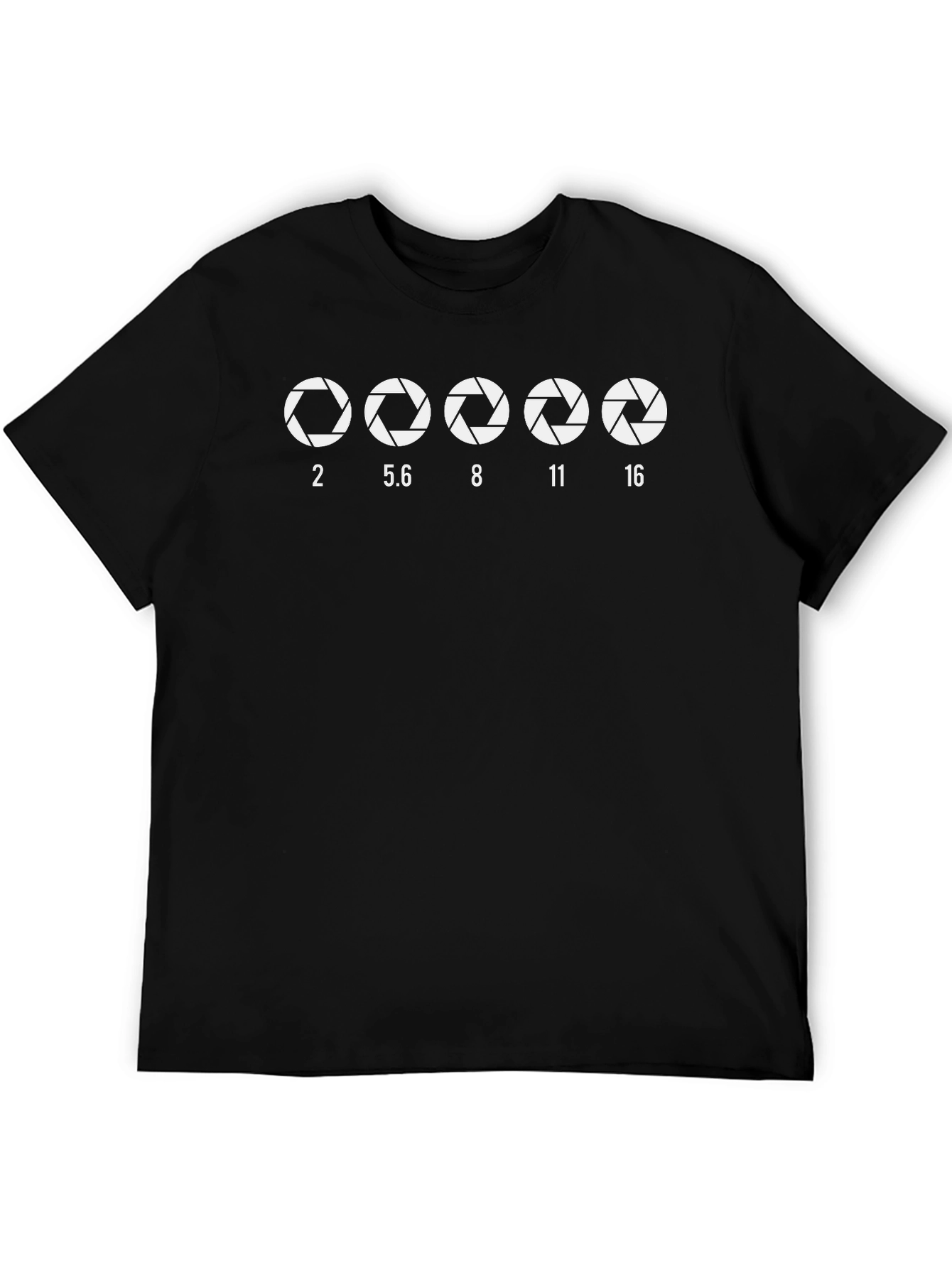 Black Aperture Photography T-Shirt - Black view 5
