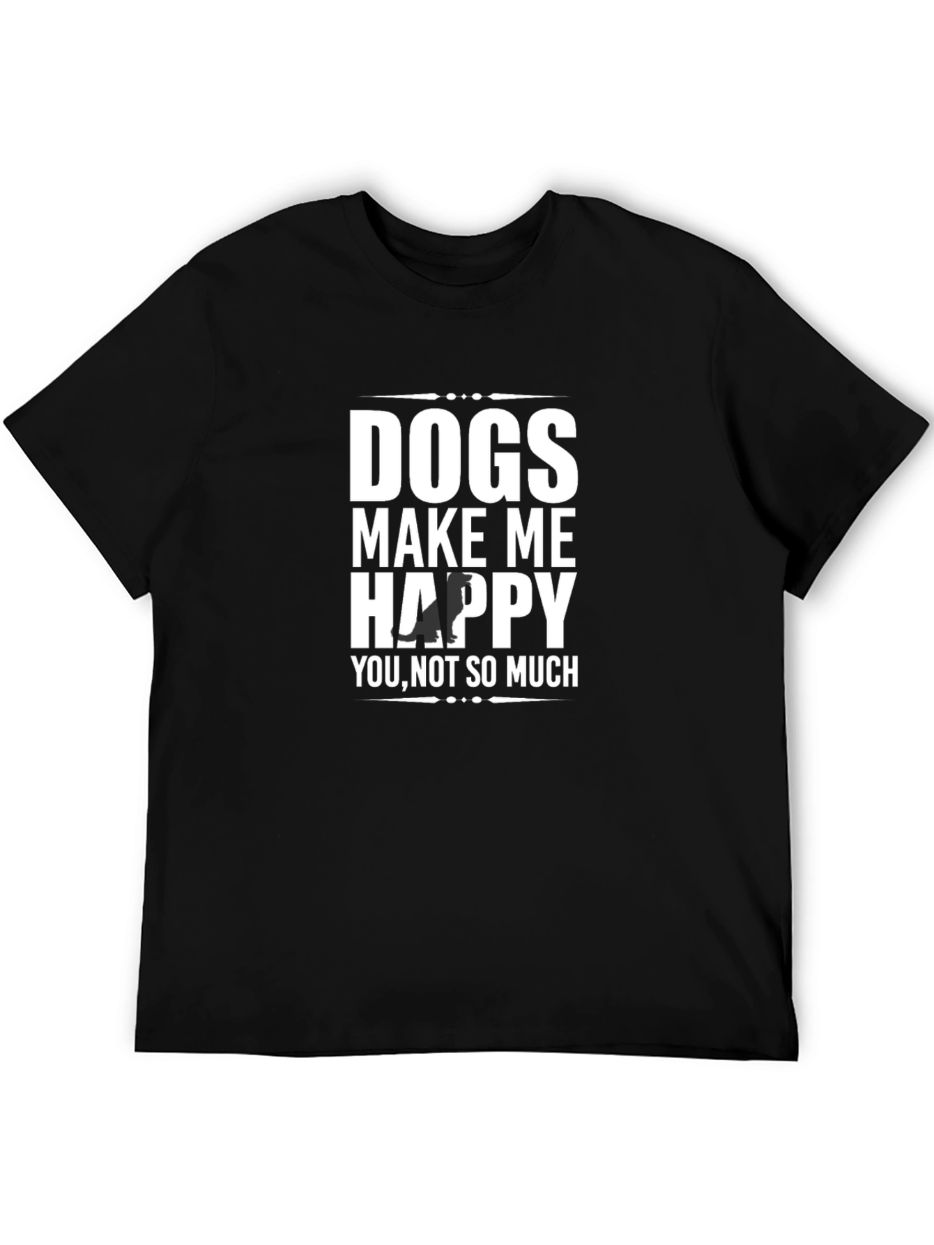 Black Dogs Make Me Happy Graphic Tee view 5