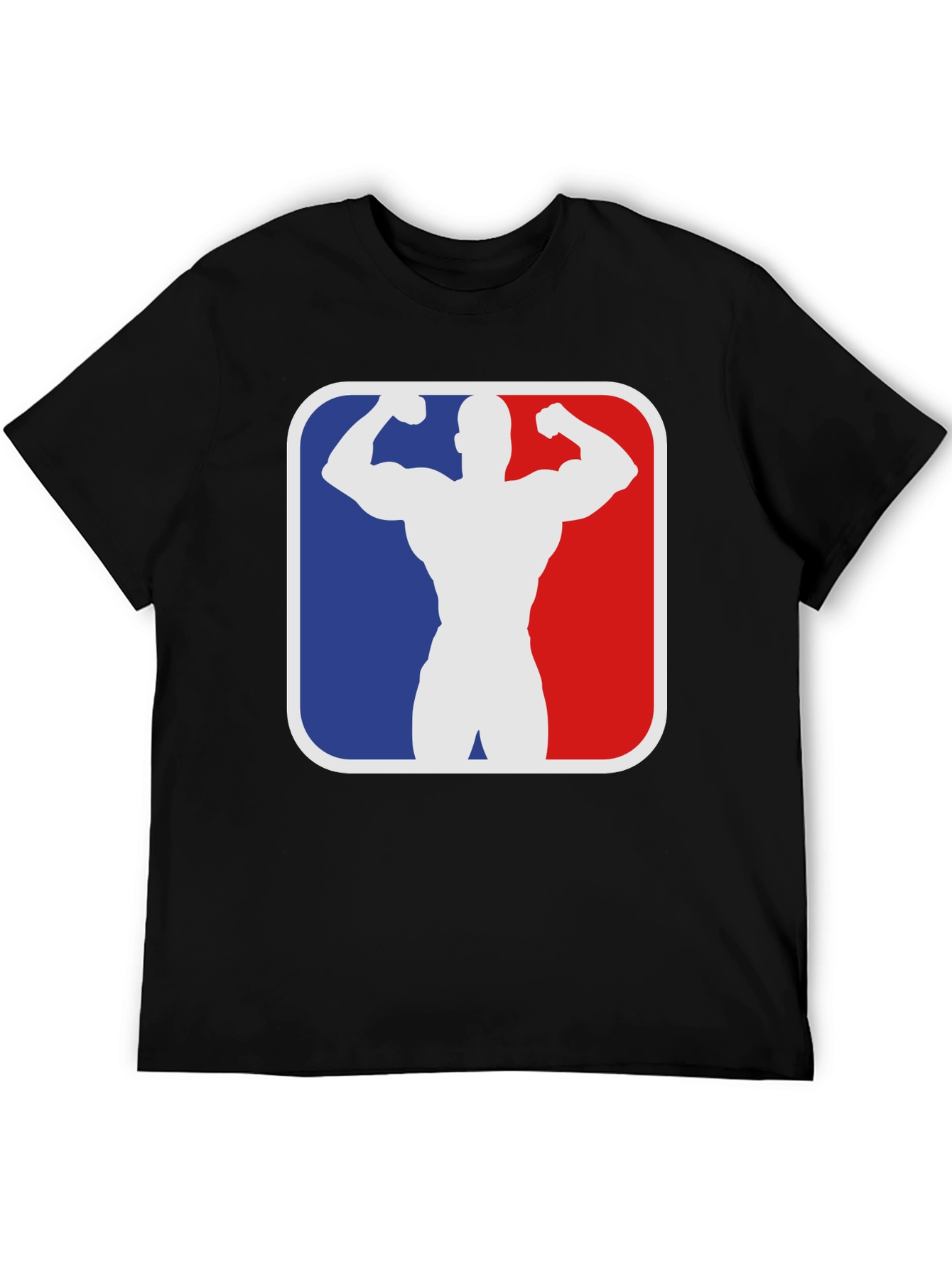 Black Muscle Bodybuilding Gym T-Shirt - Black view 5