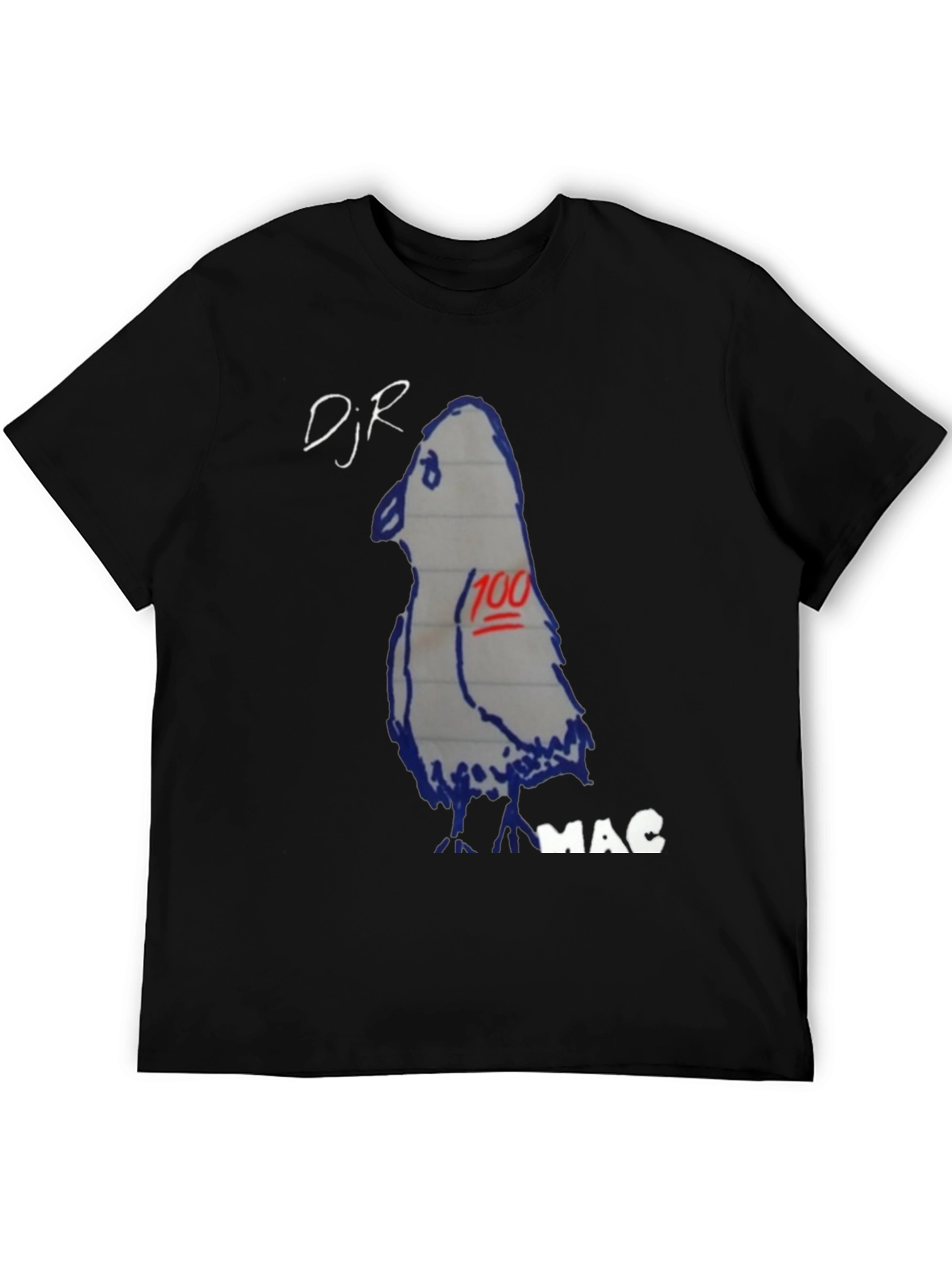 Black DJ R MAC T-Shirt view 5