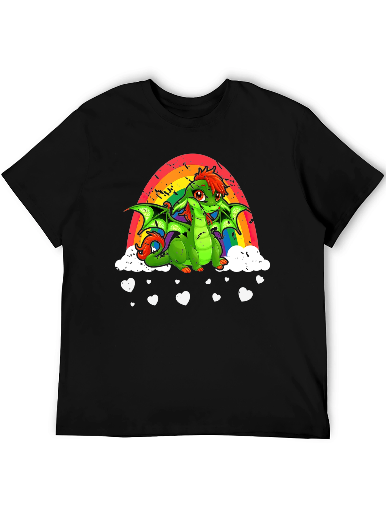 Rainbow Dragon Graphic T-Shirt - 5