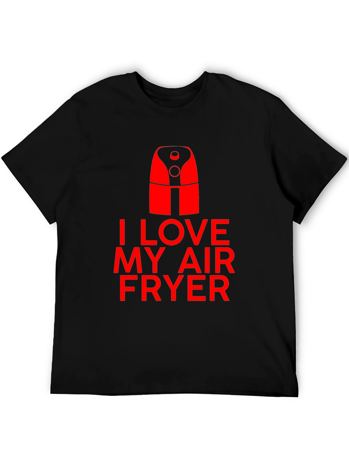 Black I Love My Air Fryer Graphic Tee view 5