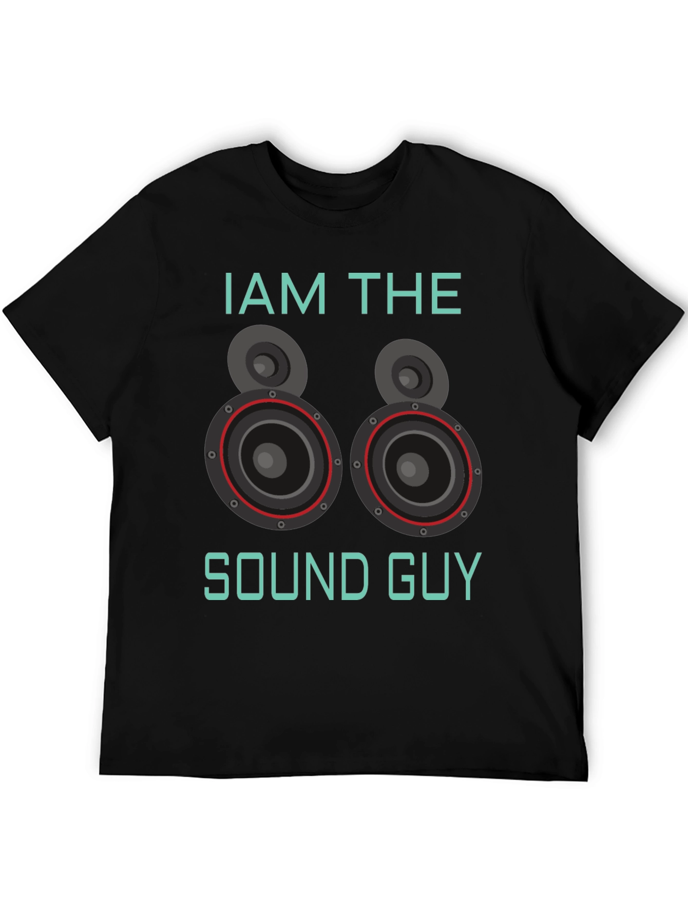 Black Sound Guy Graphic T-Shirt - Music Lover Tee view 5