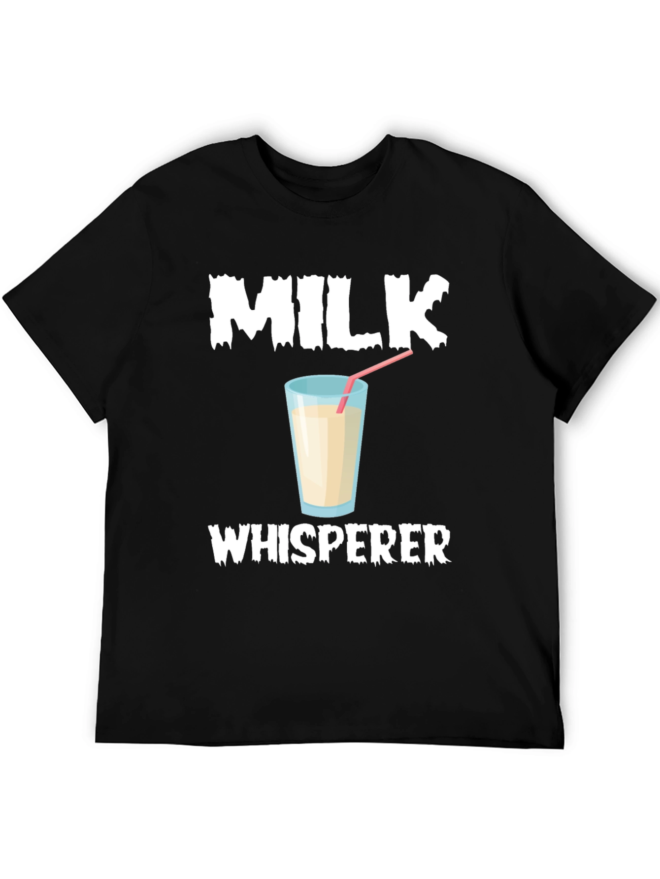 Black Milk Whisperer T-Shirt, Funny Milk Lover Tee view 5