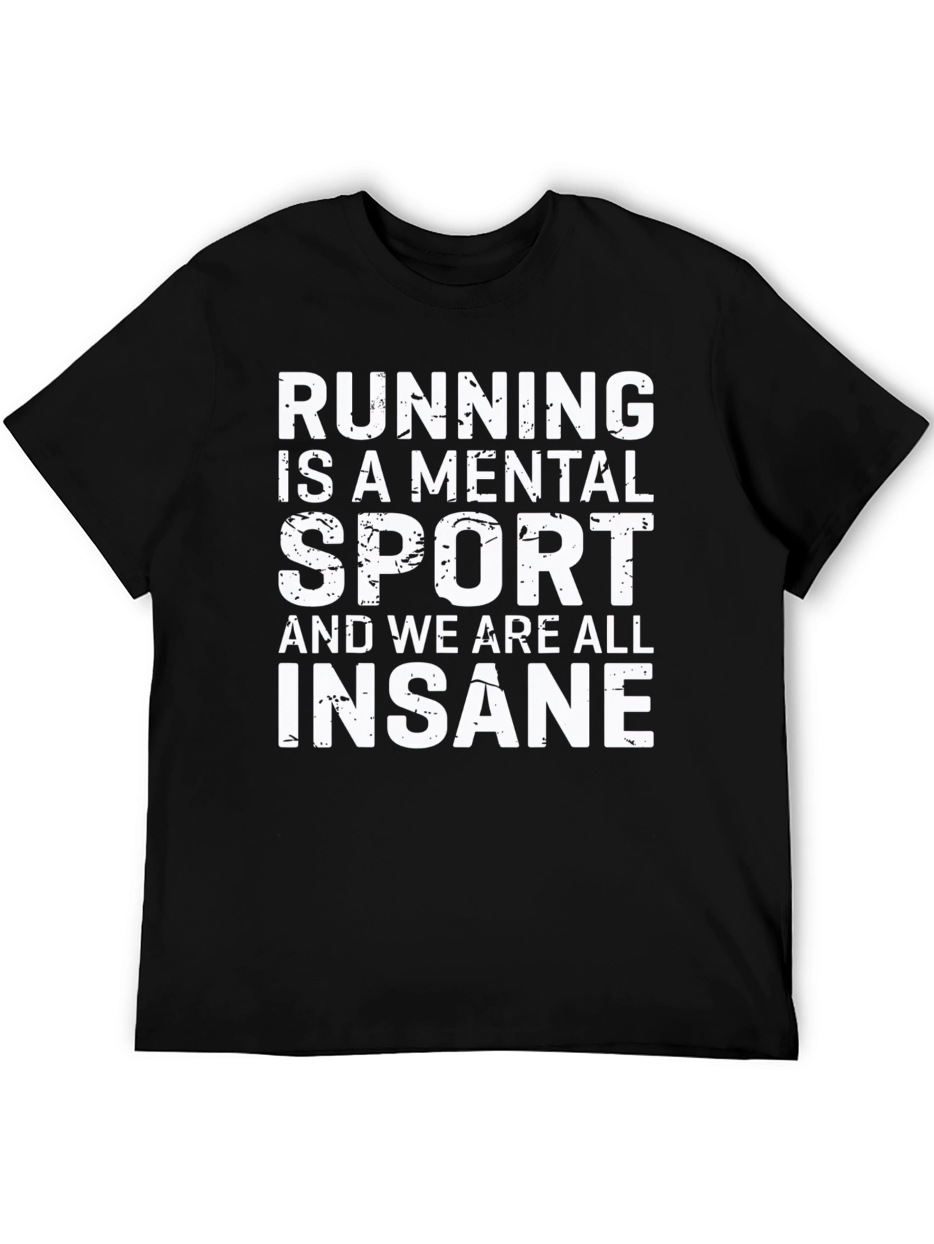 Black Running is a Mental Sport Graphic Tee view 5