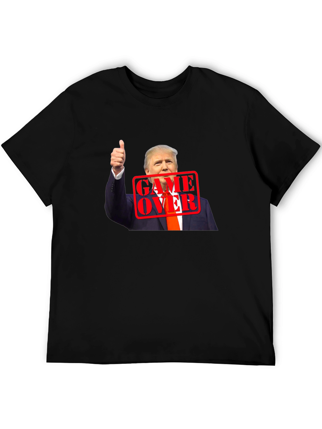 Black Trump Game Over Graphic Tee view 5