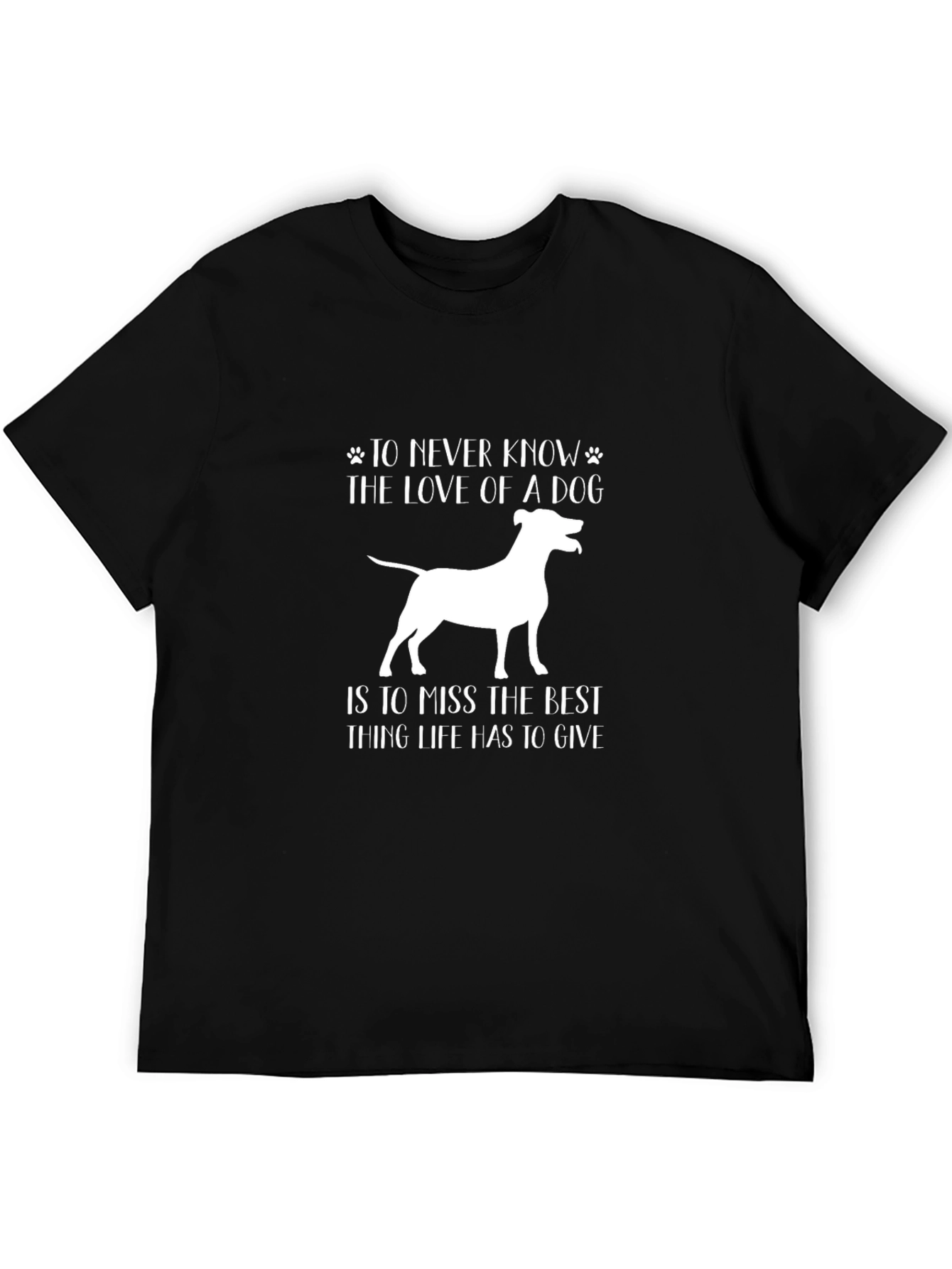 Black Love of a Dog T-Shirt - Best Thing in Life view 5