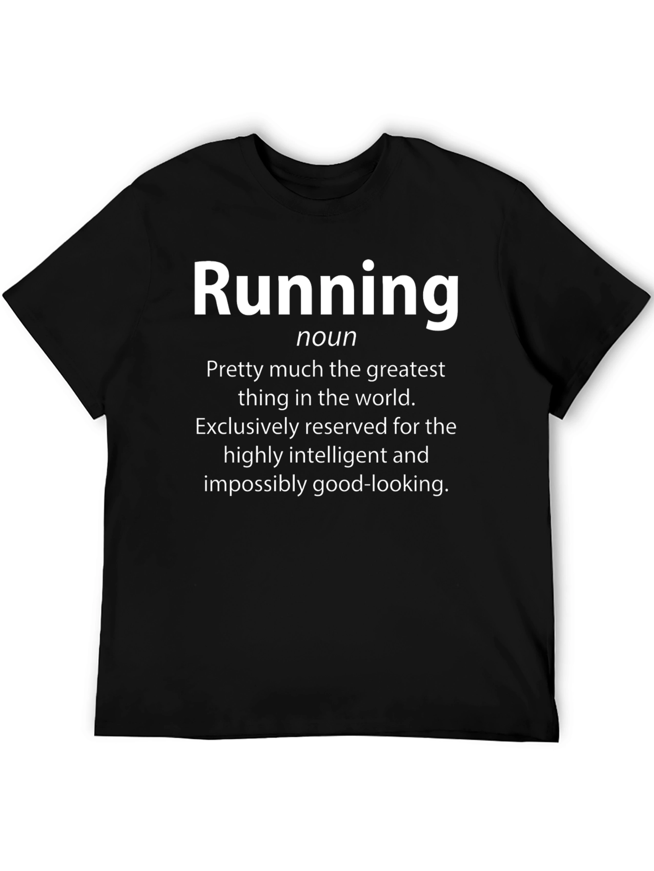 Black Running Definition T-Shirt - Funny Workout Tee view 5