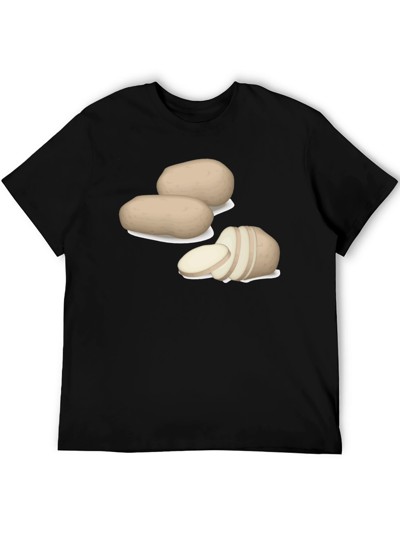 Black Potato Graphic Tee - Funny Foodie Shirt view 5
