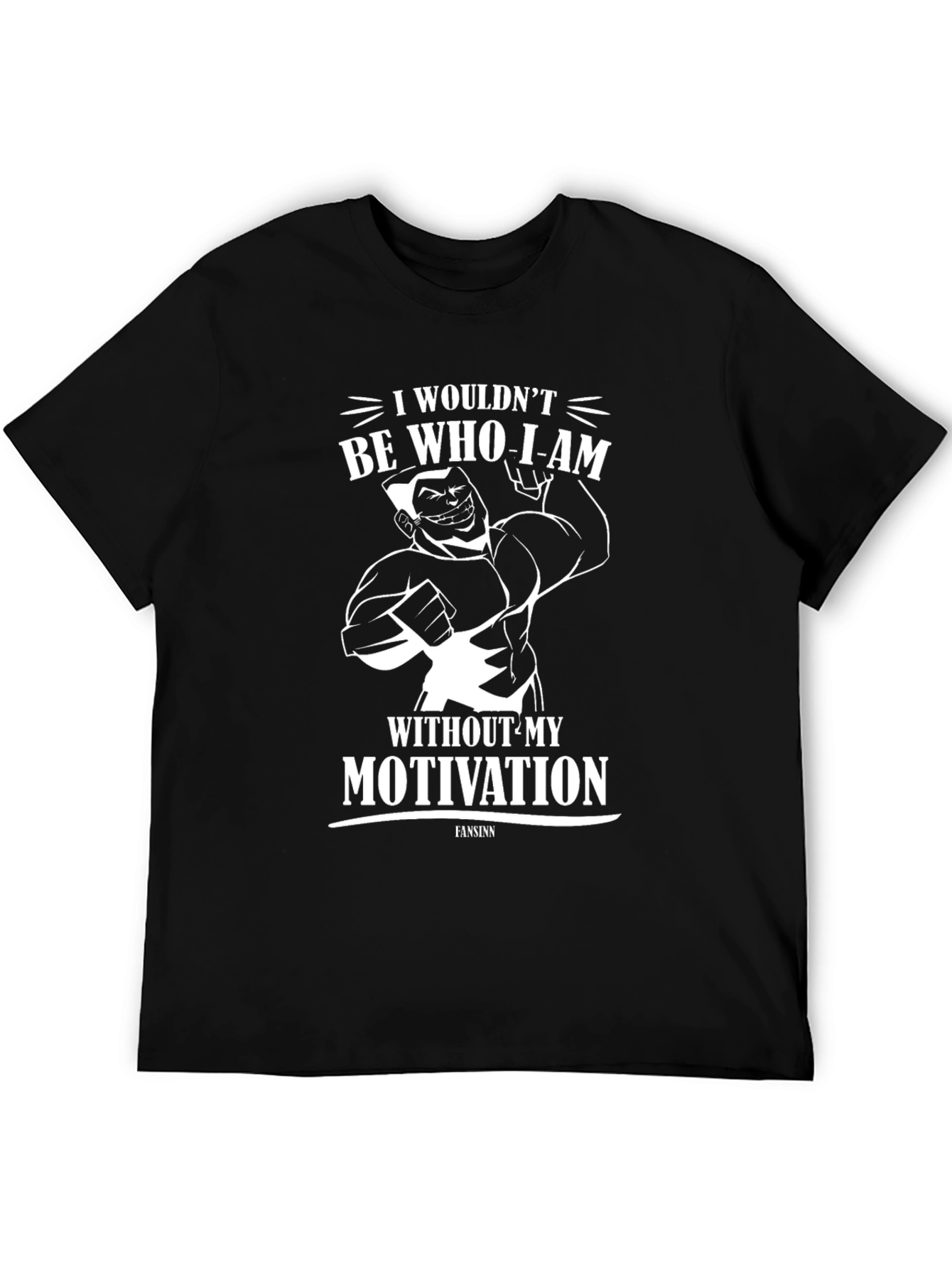 Black Motivational Graphic T-Shirt - I Wouldn't Be Who I Am view 5