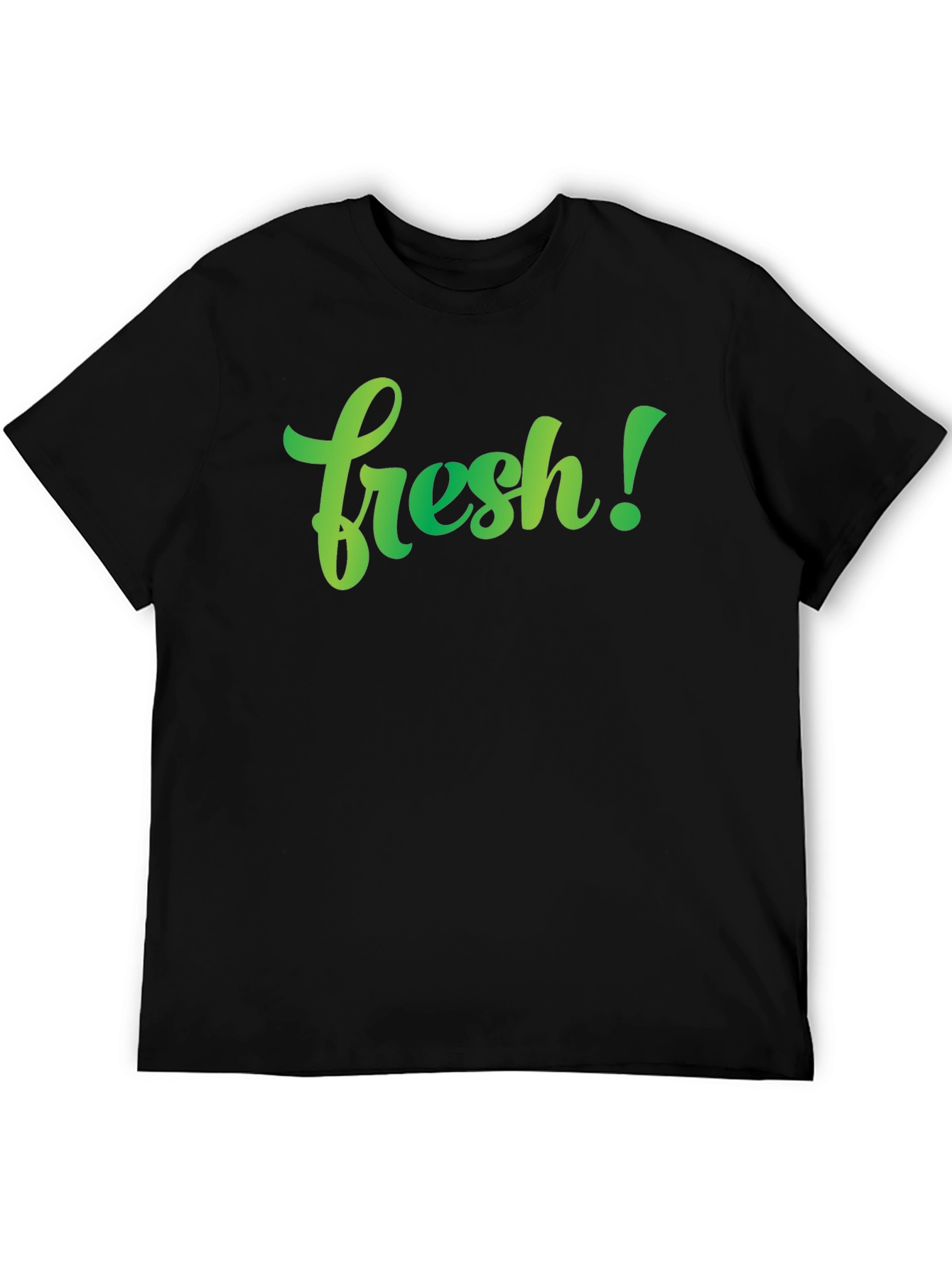 Black Fresh Graphic Tee - Stylish Men's Black T-Shirt view 5