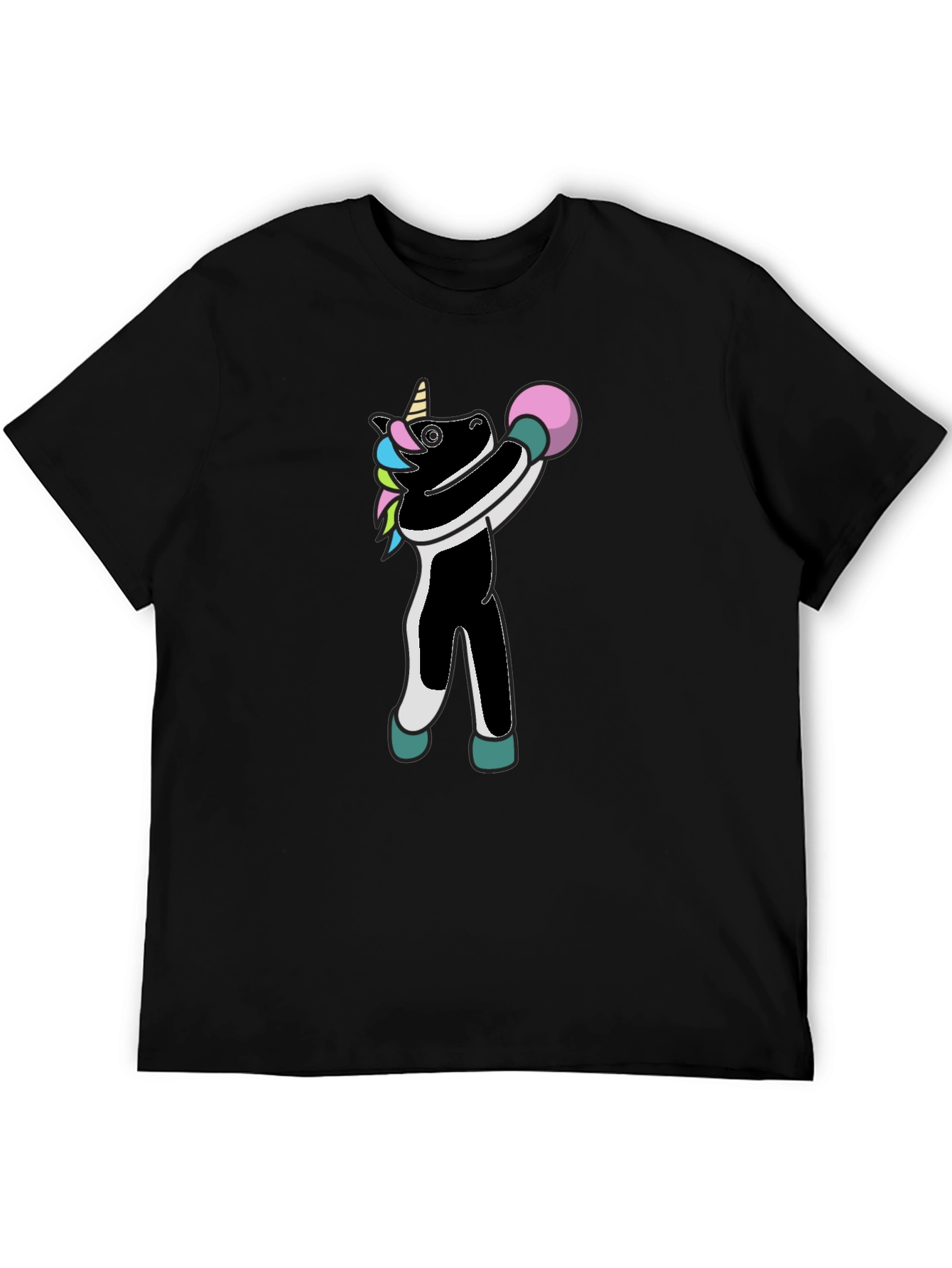 Black Unicorn Bowling T-Shirt - Strike a Pose! view 5