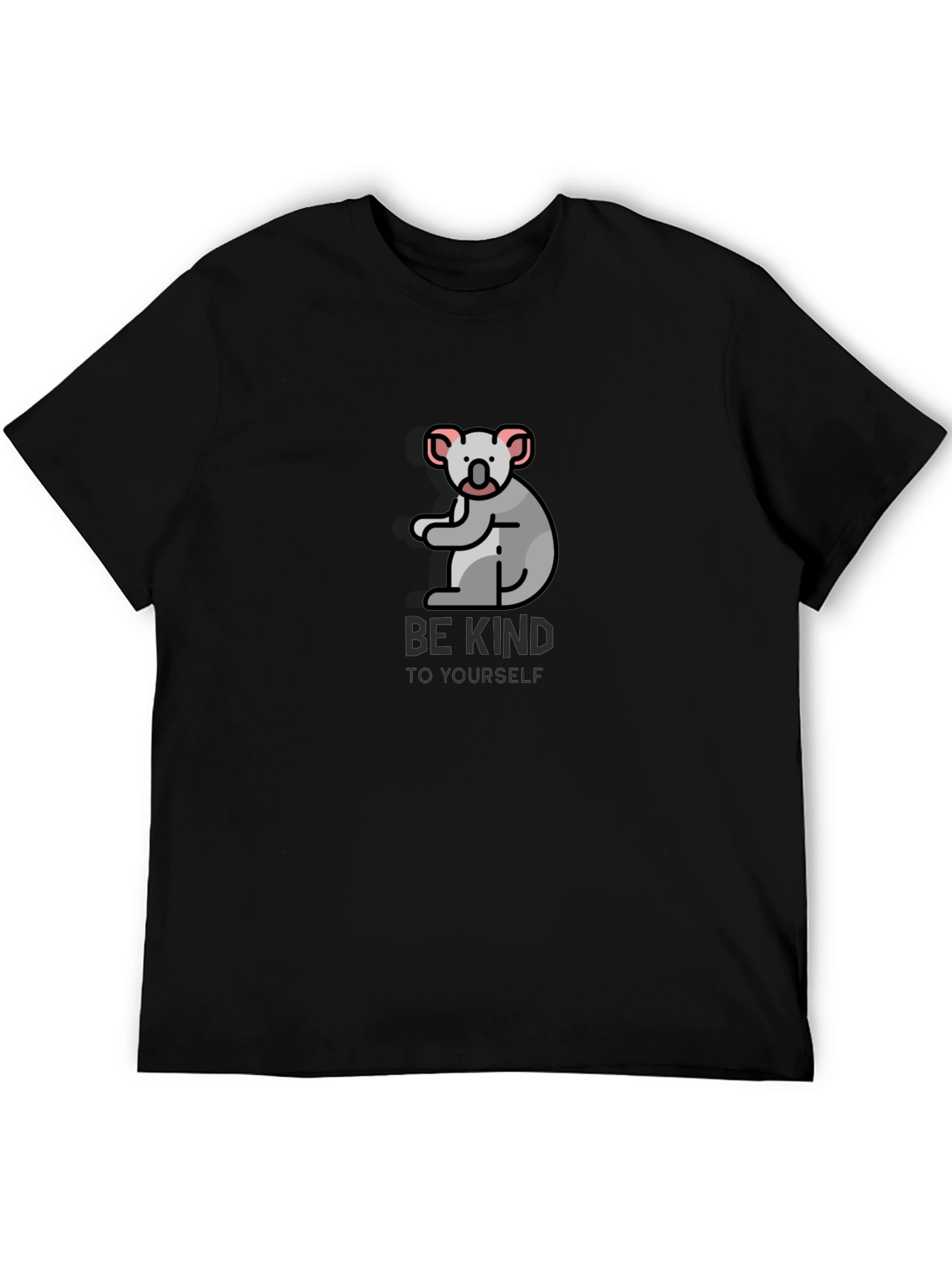 Black Be Kind Koala Black T-Shirt view 5