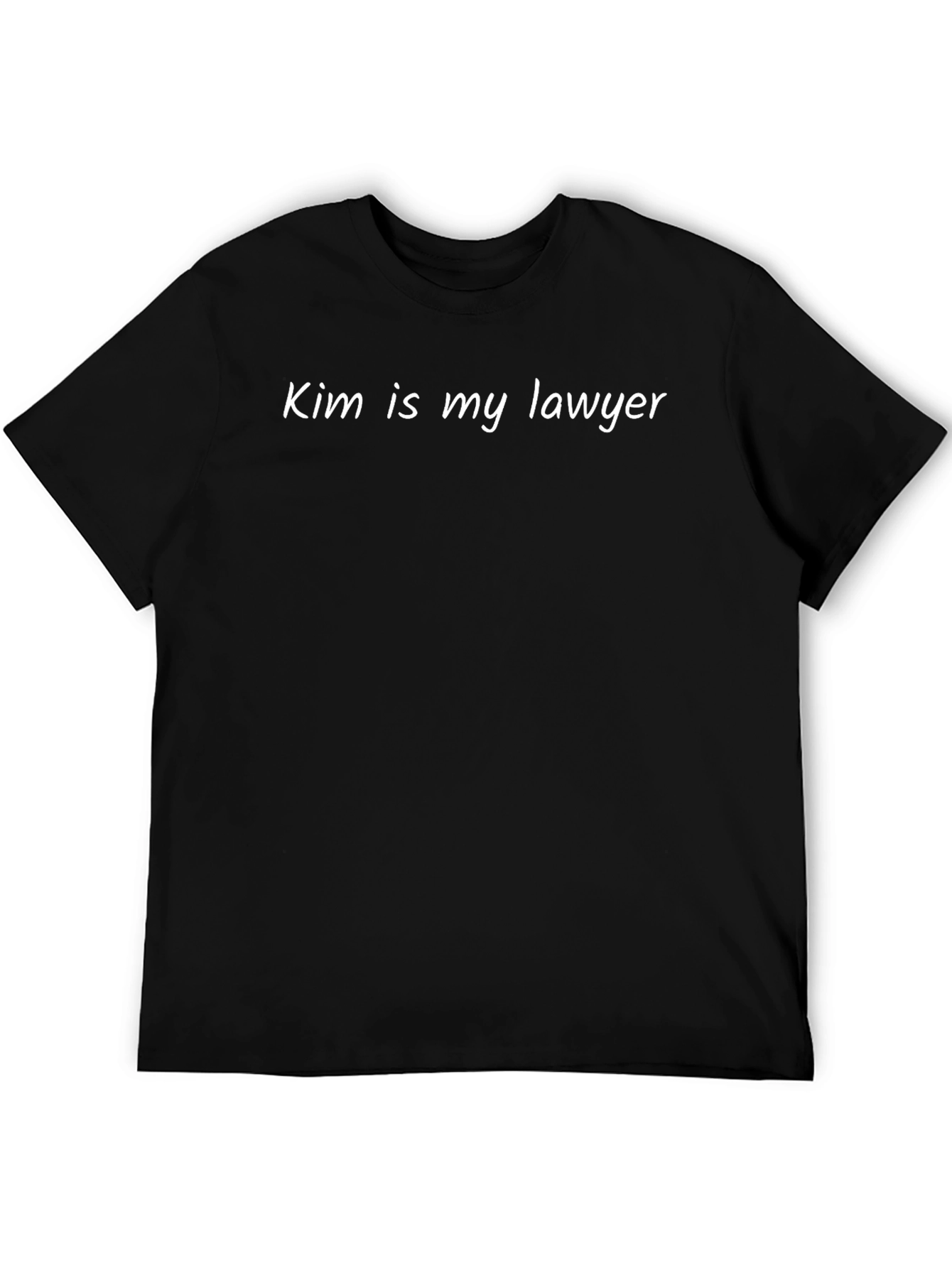 Black Kim is my lawyer T-Shirt - Cotton Blend view 5