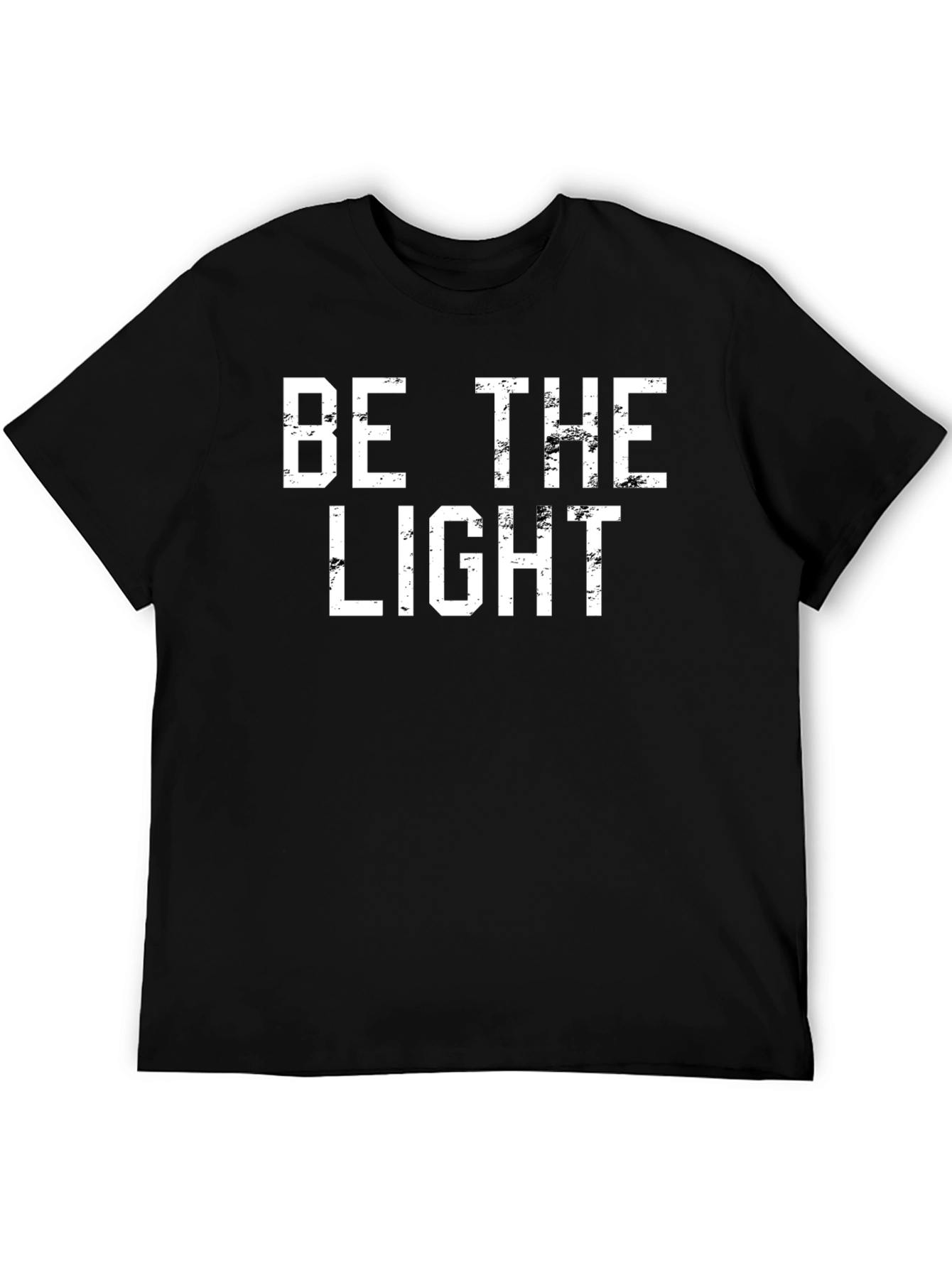 Black Be The Light Graphic Tee - Black Cotton T-Shirt view 5