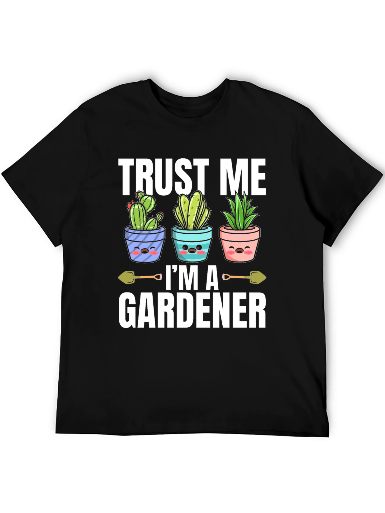 Black Trust Me I'm A Gardener T-Shirt view 5