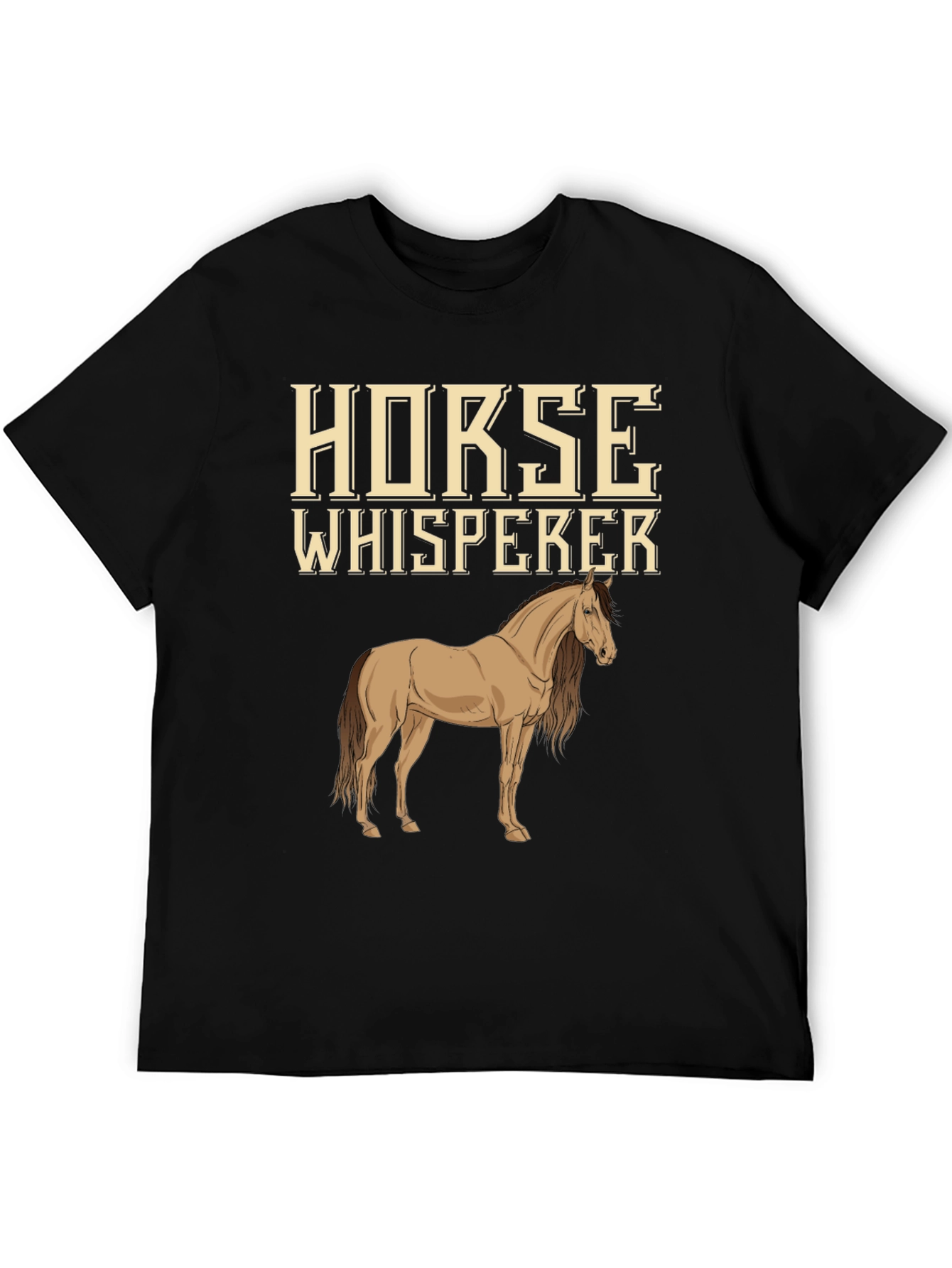 Black Horse Whisperer Graphic T-Shirt view 5