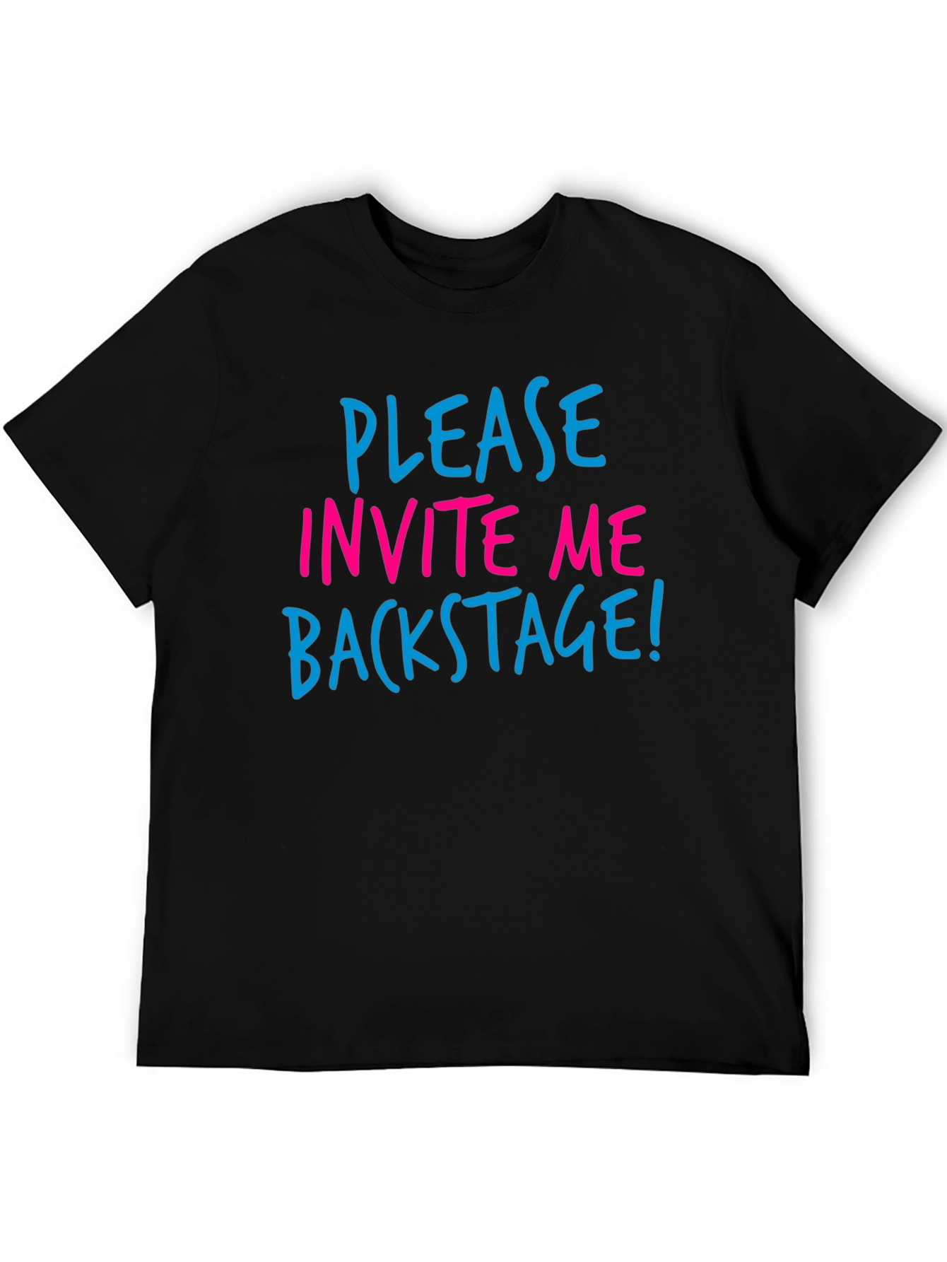 Black Invite Me Backstage Graphic Tee view 5