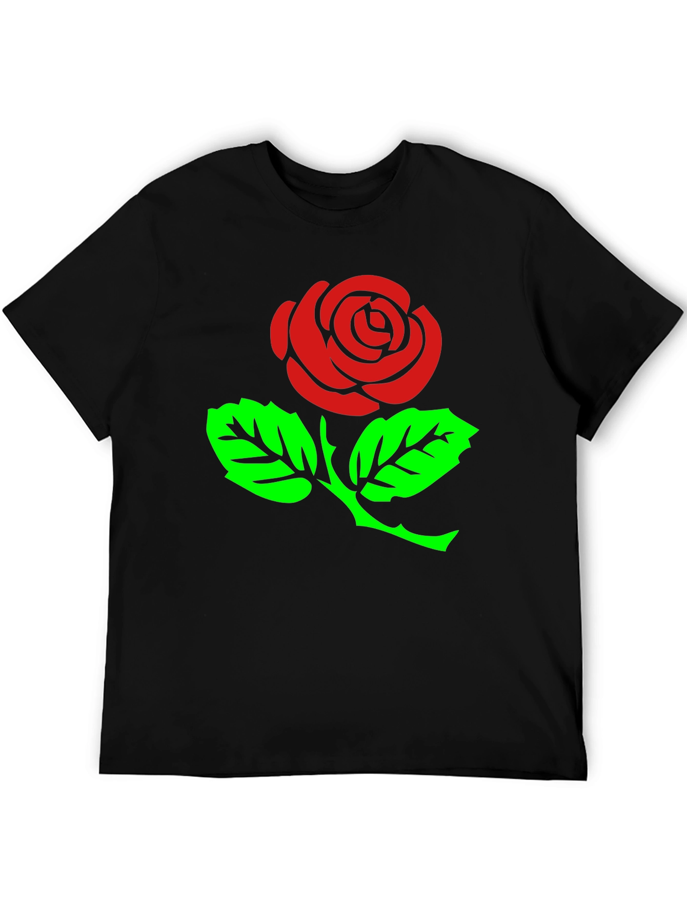 Black Rose Graphic T-Shirt - Stylish Black Tee view 5