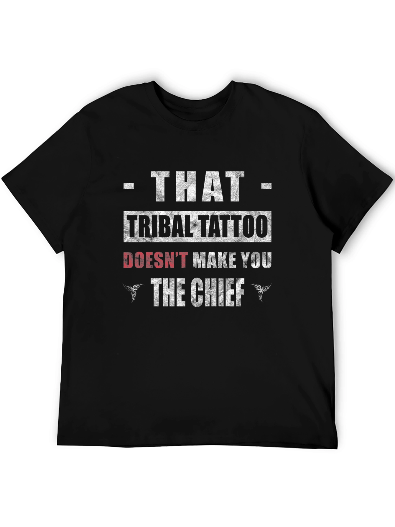 Black Tribal Tattoo Funny Graphic T-Shirt view 5