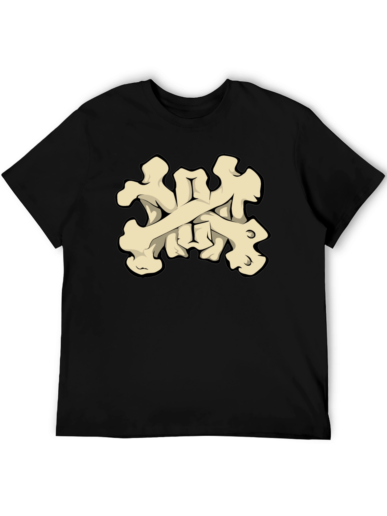 Bone Crossbones Graphic Tee - Black T-Shirt - 5