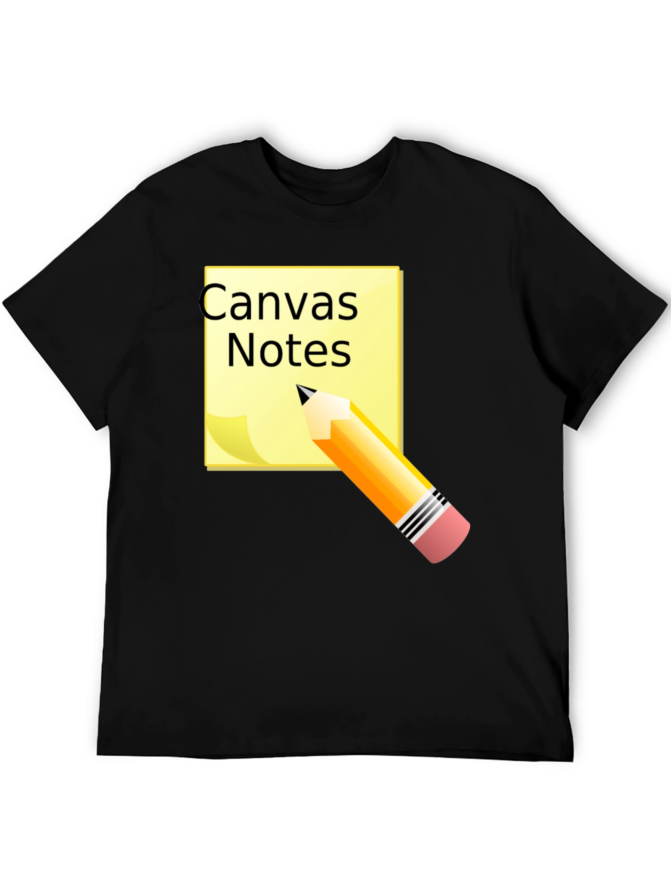 Black Canvas Notes Graphic Tee view 5