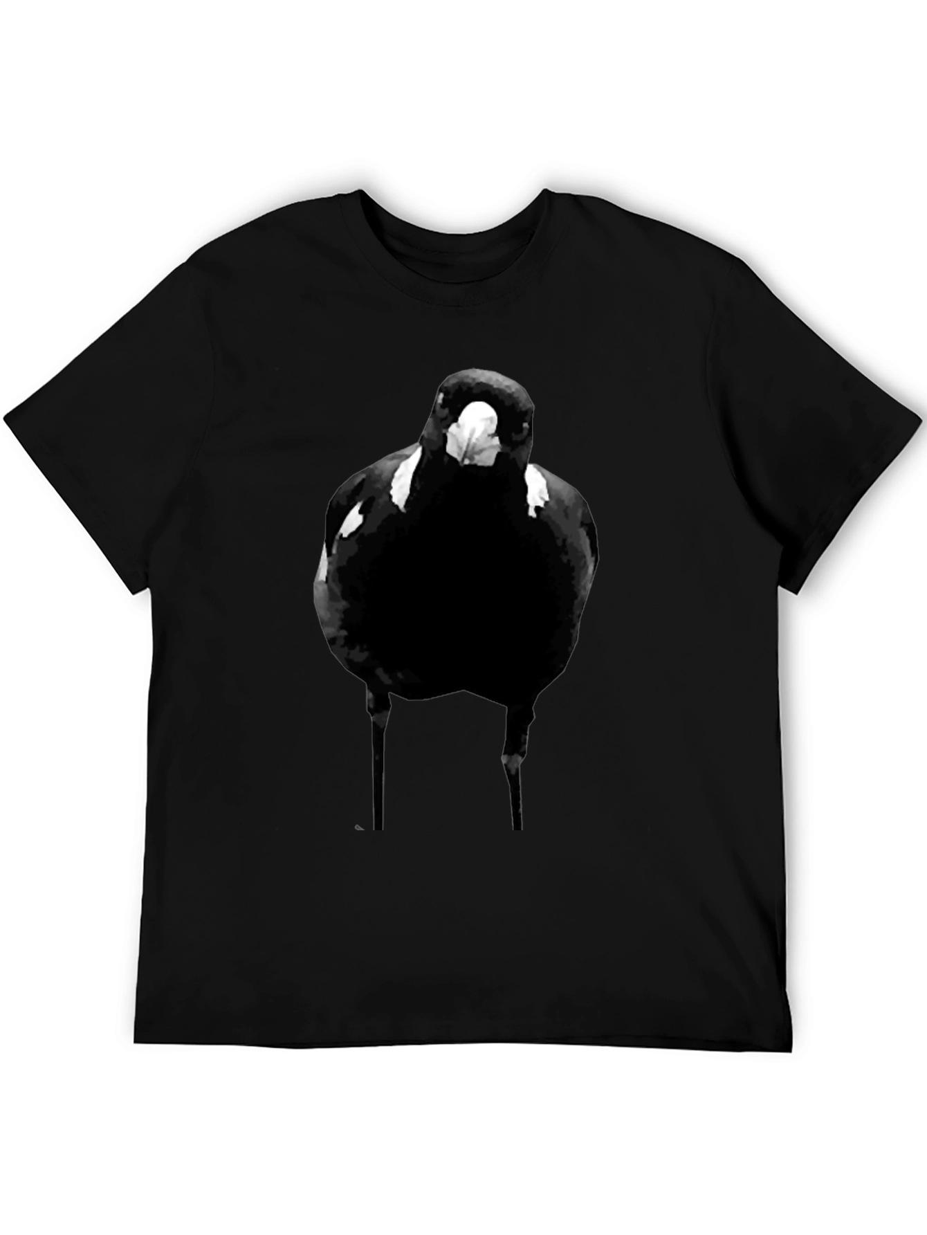 Black Black Bird Graphic Tee - Men's Casual T-Shirt view 5