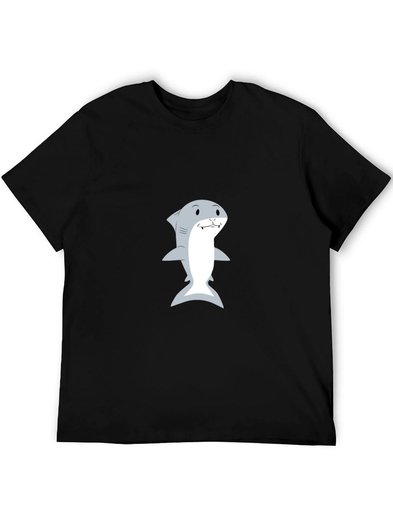 Black Shark Graphic Tee - Men's Black T-Shirt view 5