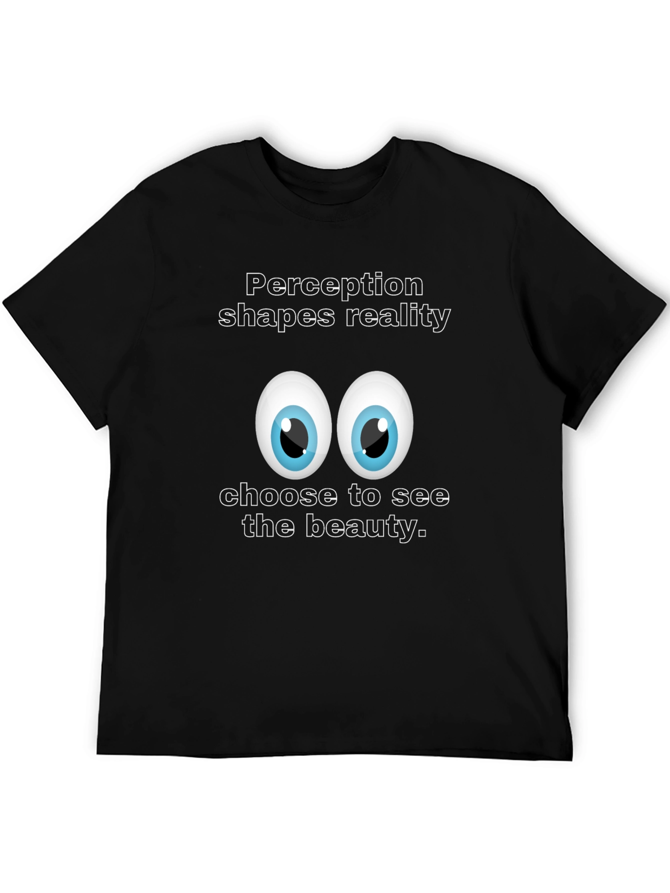 Black Perception Shapes Reality T-Shirt view 5