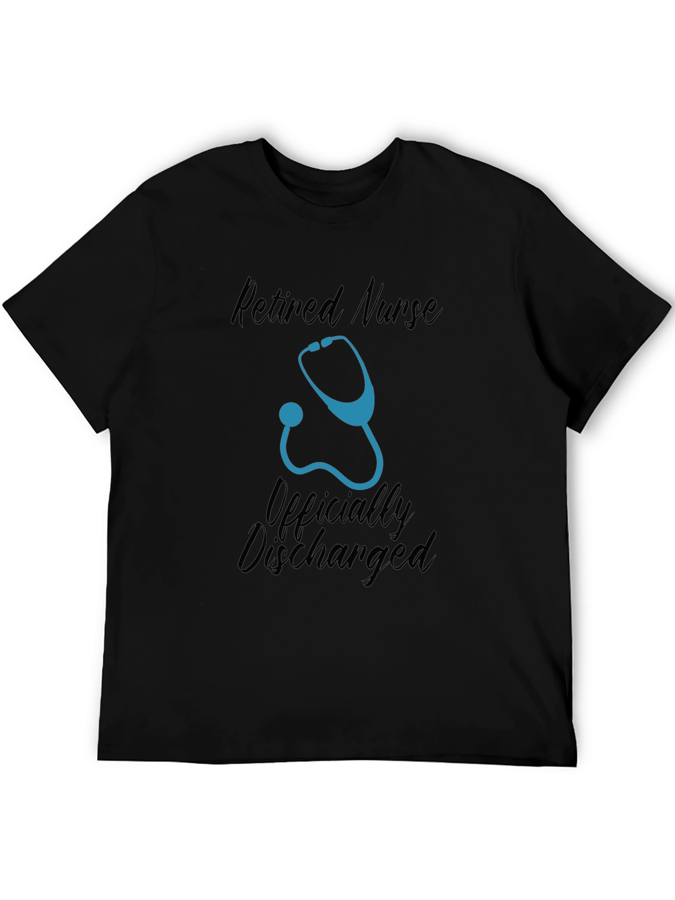 Black Retired Nurse Graphic Tee view 5