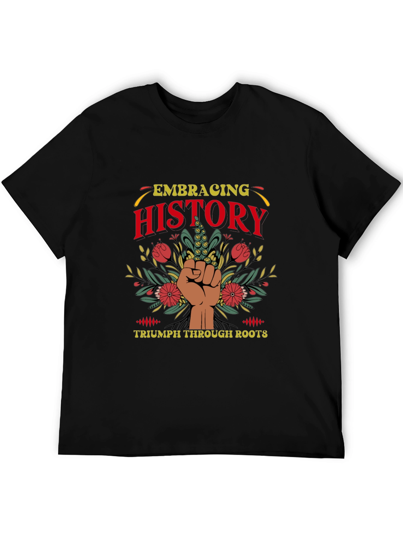 Black Embracing History Graphic Tee view 5