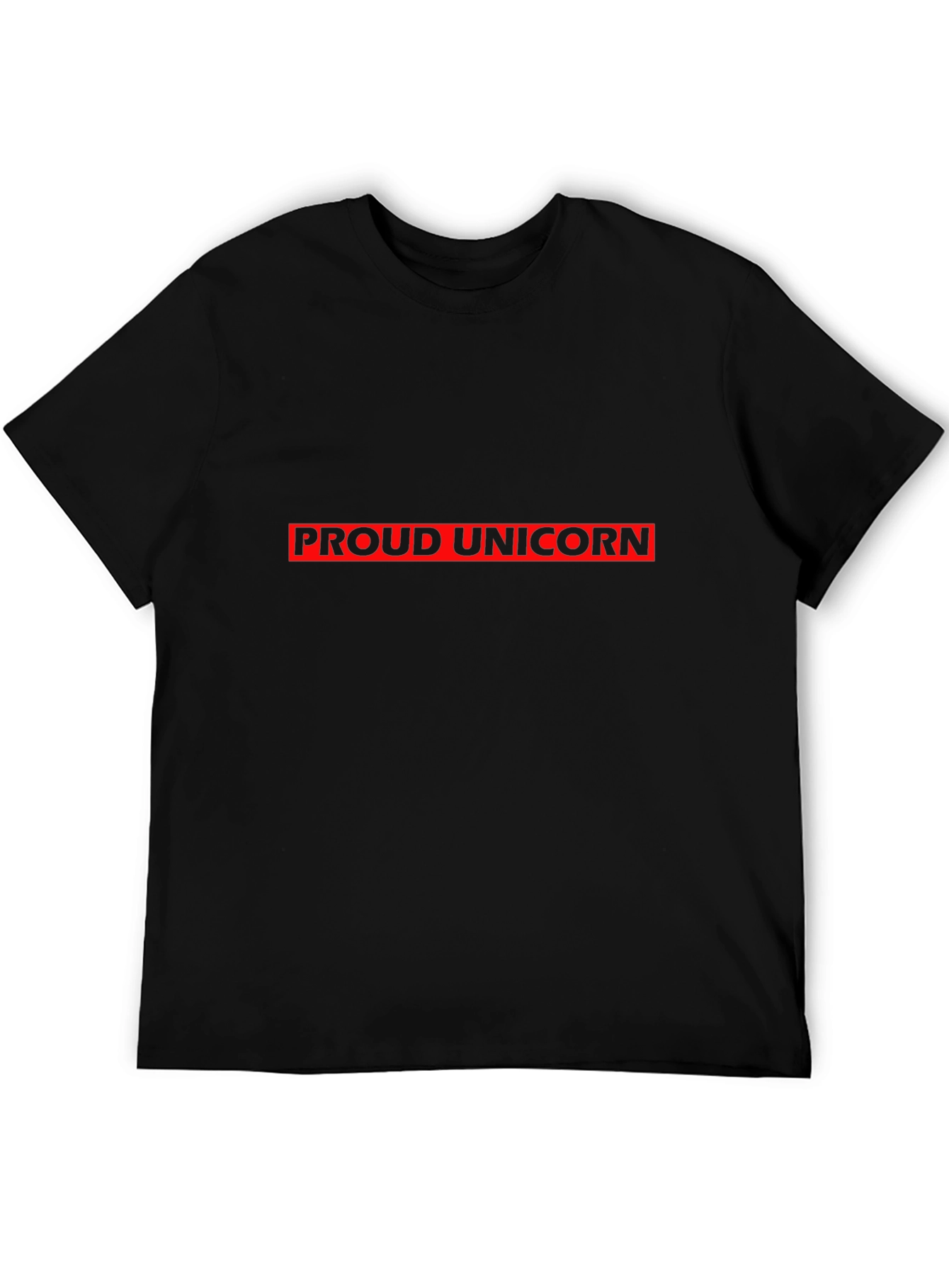 Black Proud Unicorn Graphic Tee - Black view 5