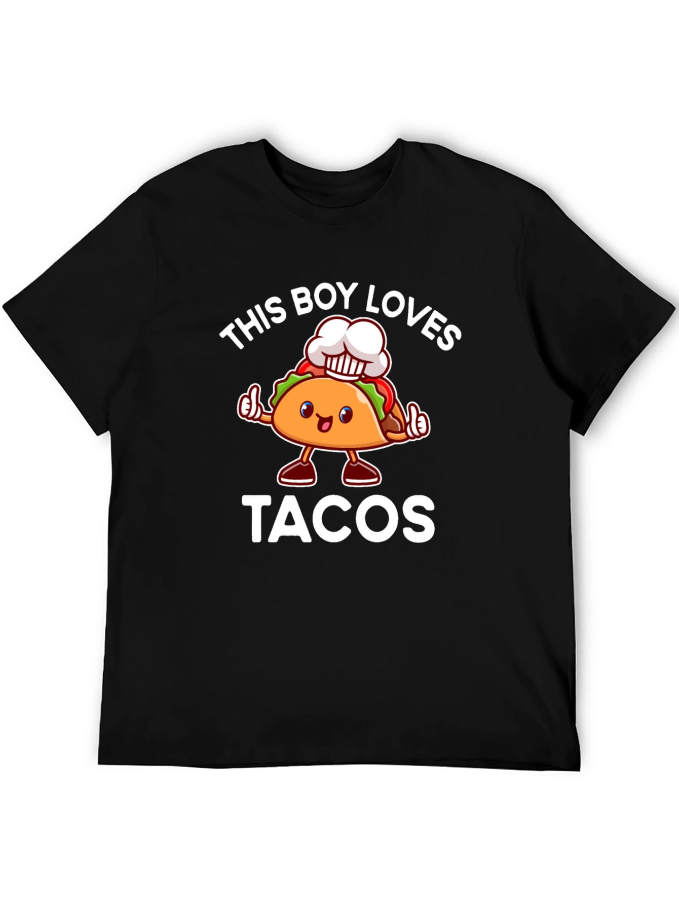Black Funny Taco Lover T-Shirt - This Boy Loves Tacos view 5