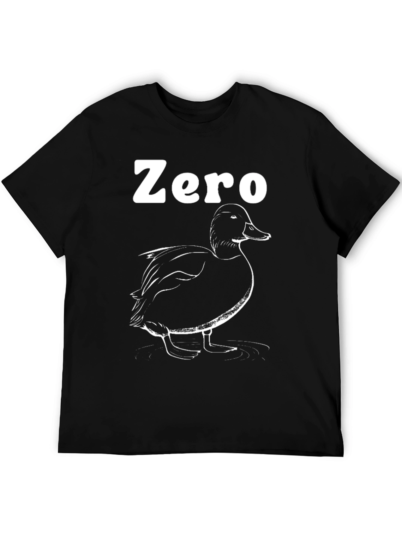 Black Zero Duck Given T-Shirt - Black view 5