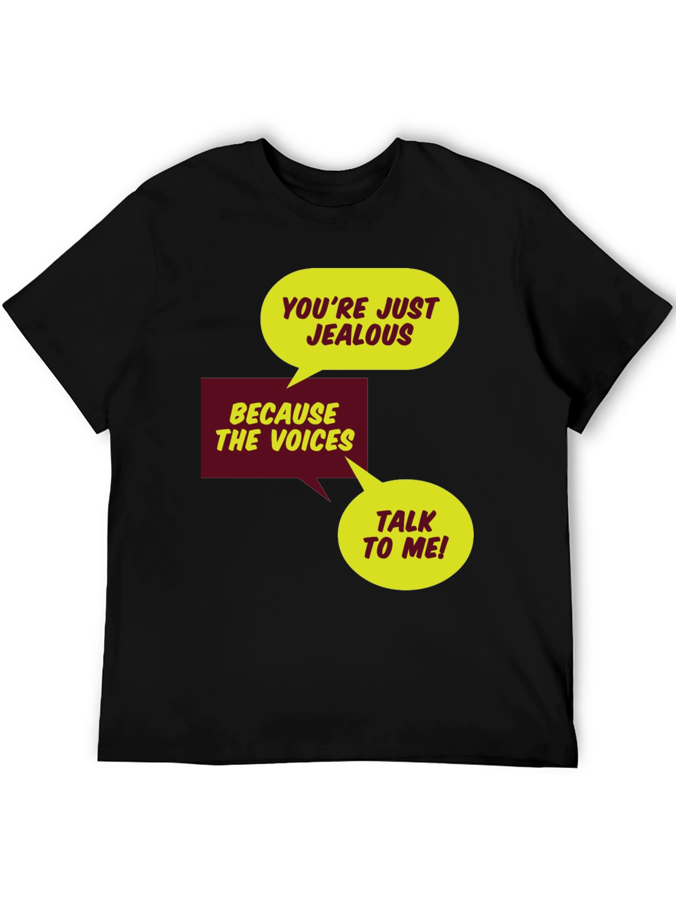 Black Jealous Voices Graphic Tee - Black view 5