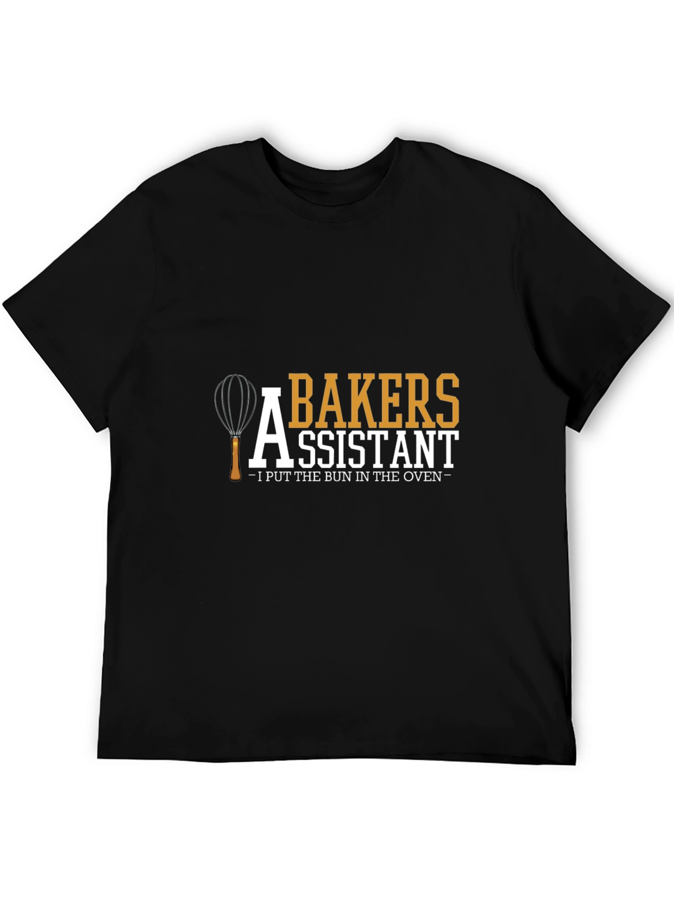 Black Baker's Assistant Novelty T-Shirt view 5