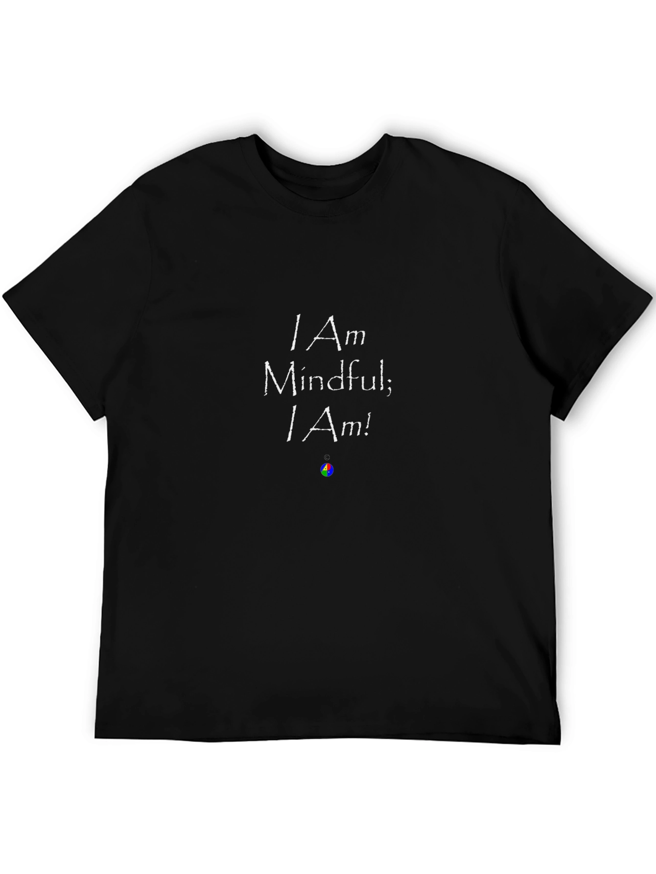 Black Mindful Statement Black T-Shirt view 5