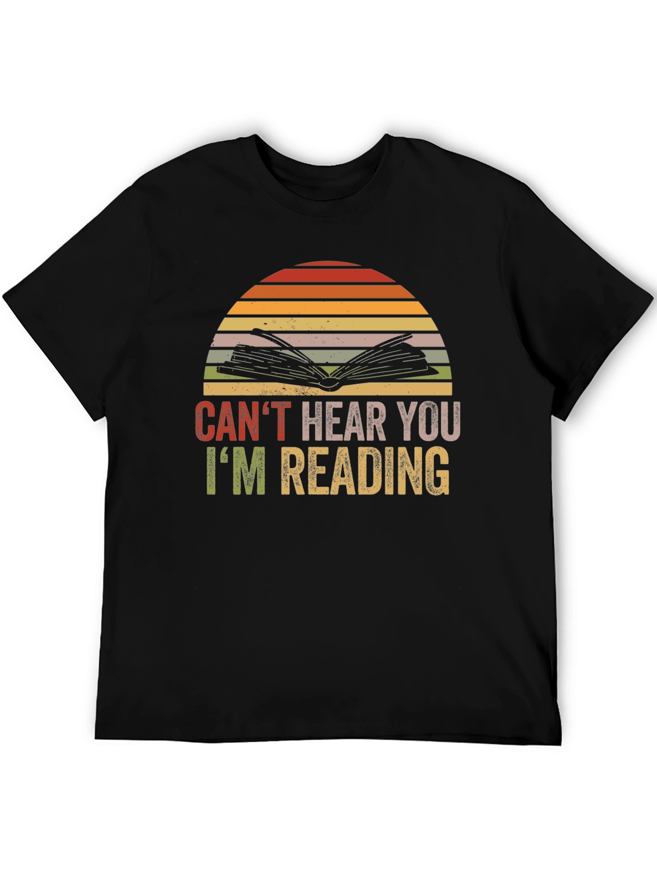 Black Can't Hear You I'm Reading T-Shirt view 5